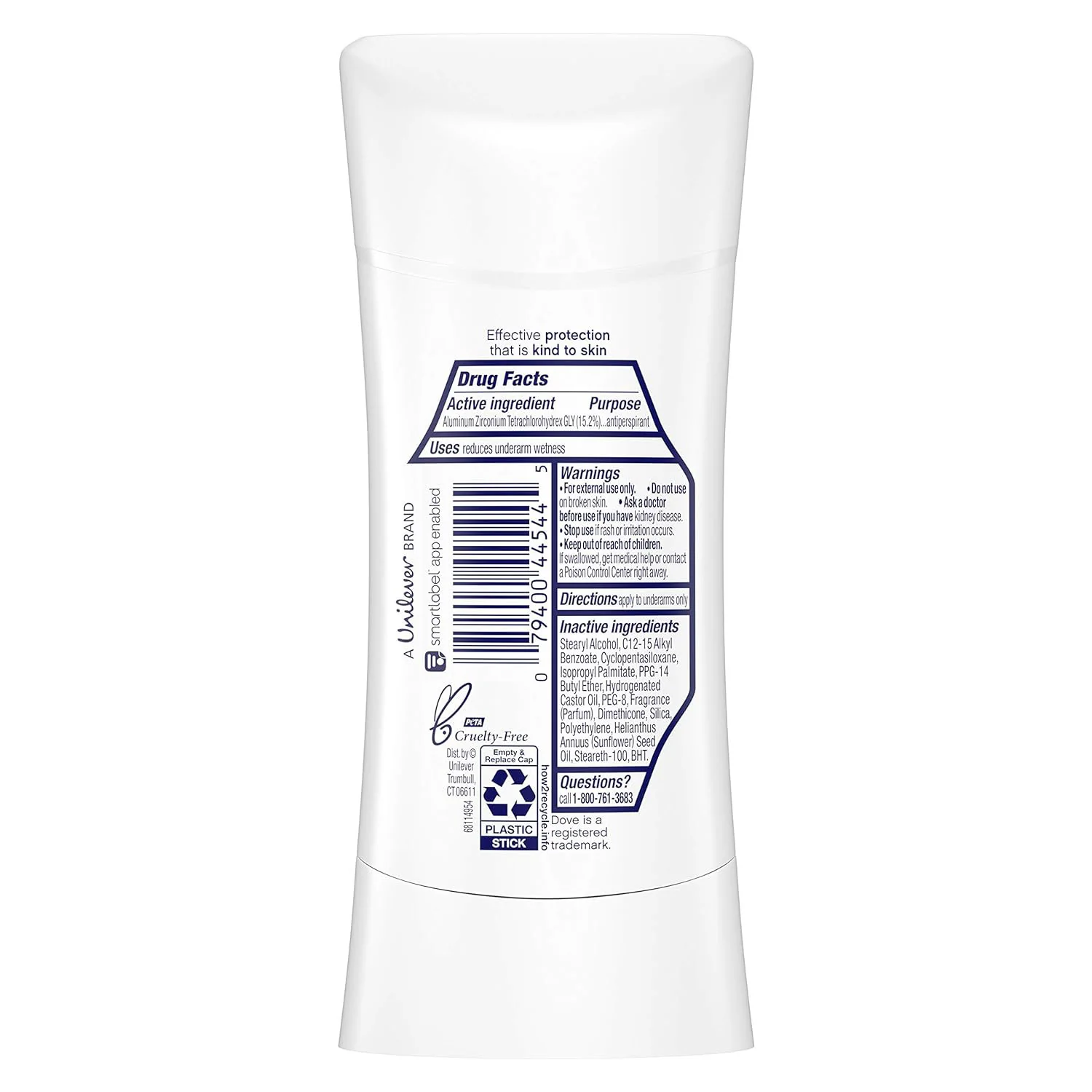 Dove Advanced Care Invisible Sheer Fresh Antiperspirant Deodorant Stick 2.6 oz - Image 3