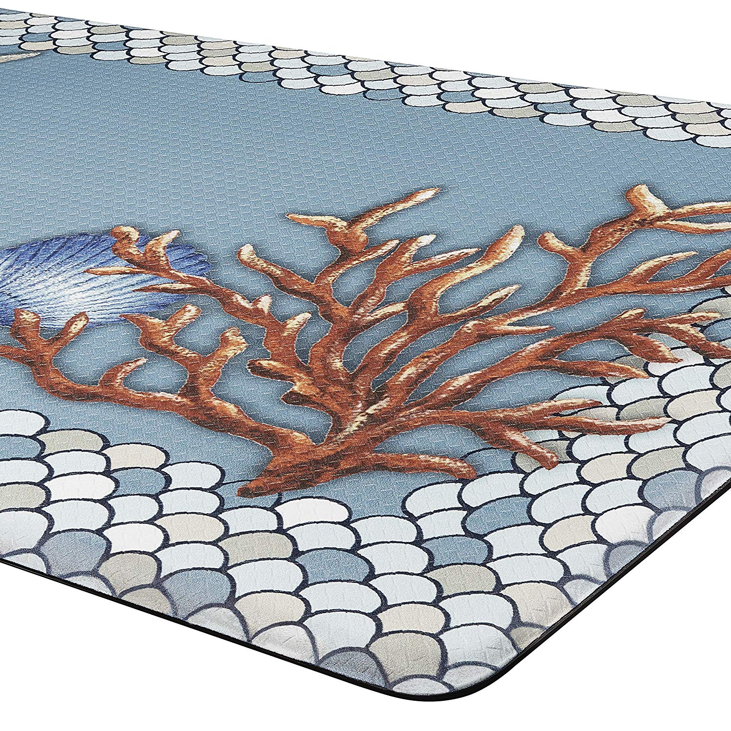 Achim Coastal Decorative Anti-Fatigue Floor Mat, Blue, 18x30 Inches - Image 5