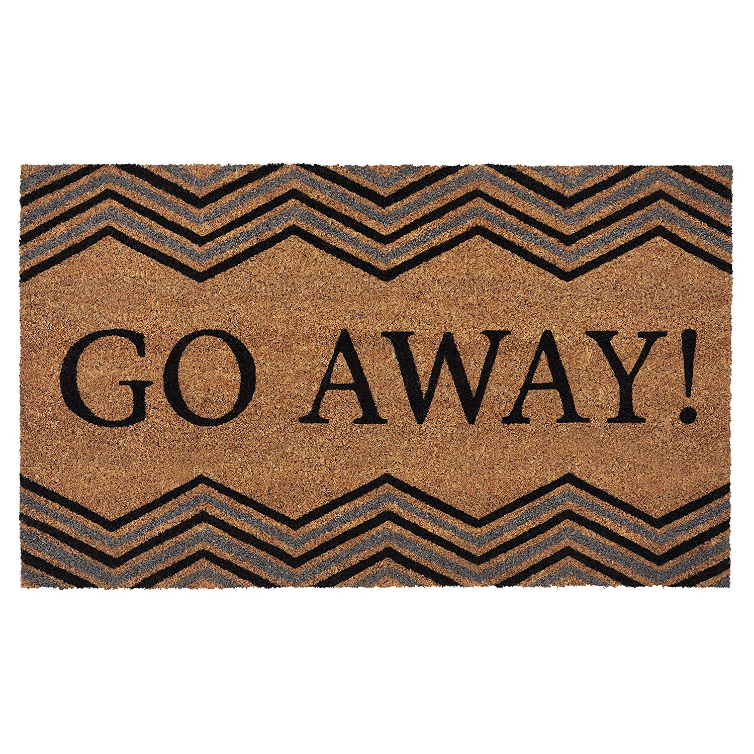 Achim Go Away Printed Coir Doormat, Brown, 18x30 Inches - Image 4