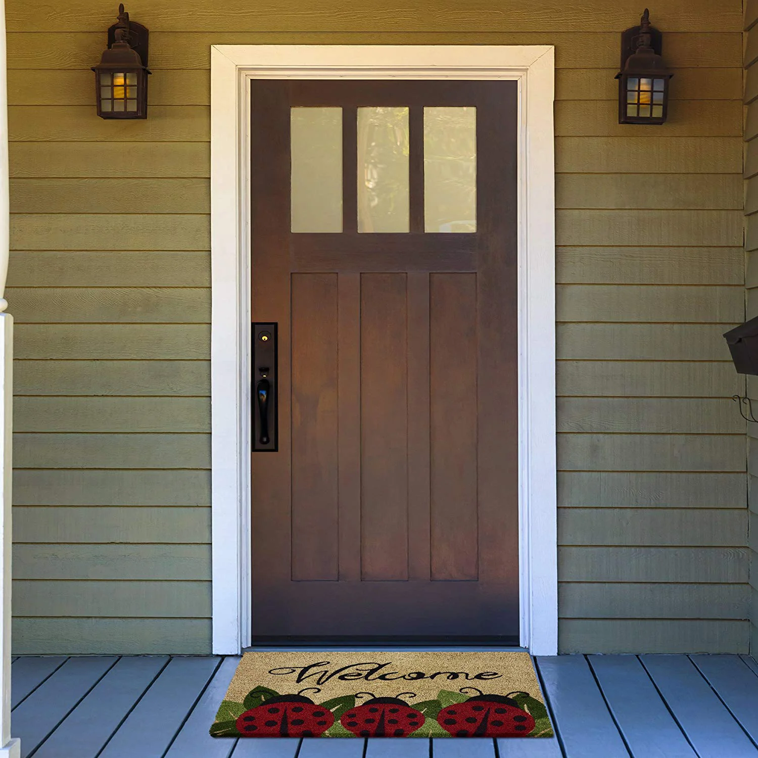 Achim Printed Welcome Ladybug Coir Doormat, 18x30 Inches - Image 4