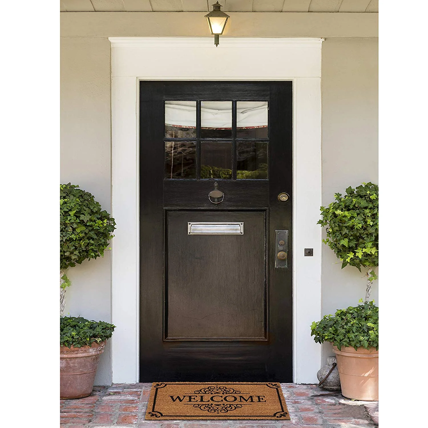 Achim Welcome Printed Coir Doormat, Brown-Black, 18x30 Inches - Image 6
