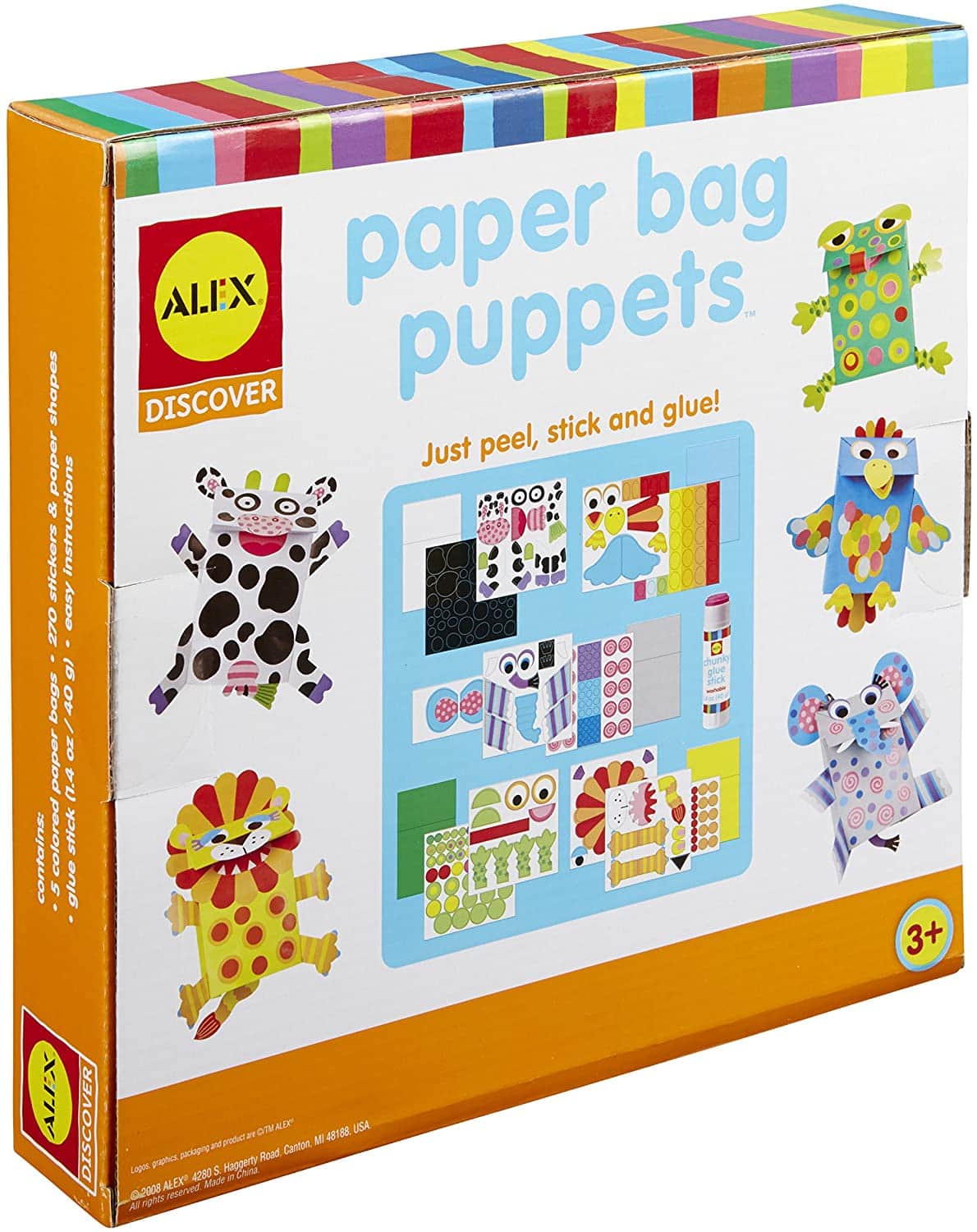ALEX Discover Toys Paper Bag Puppets, 276 Pieces, Ages 3+ - Image 2