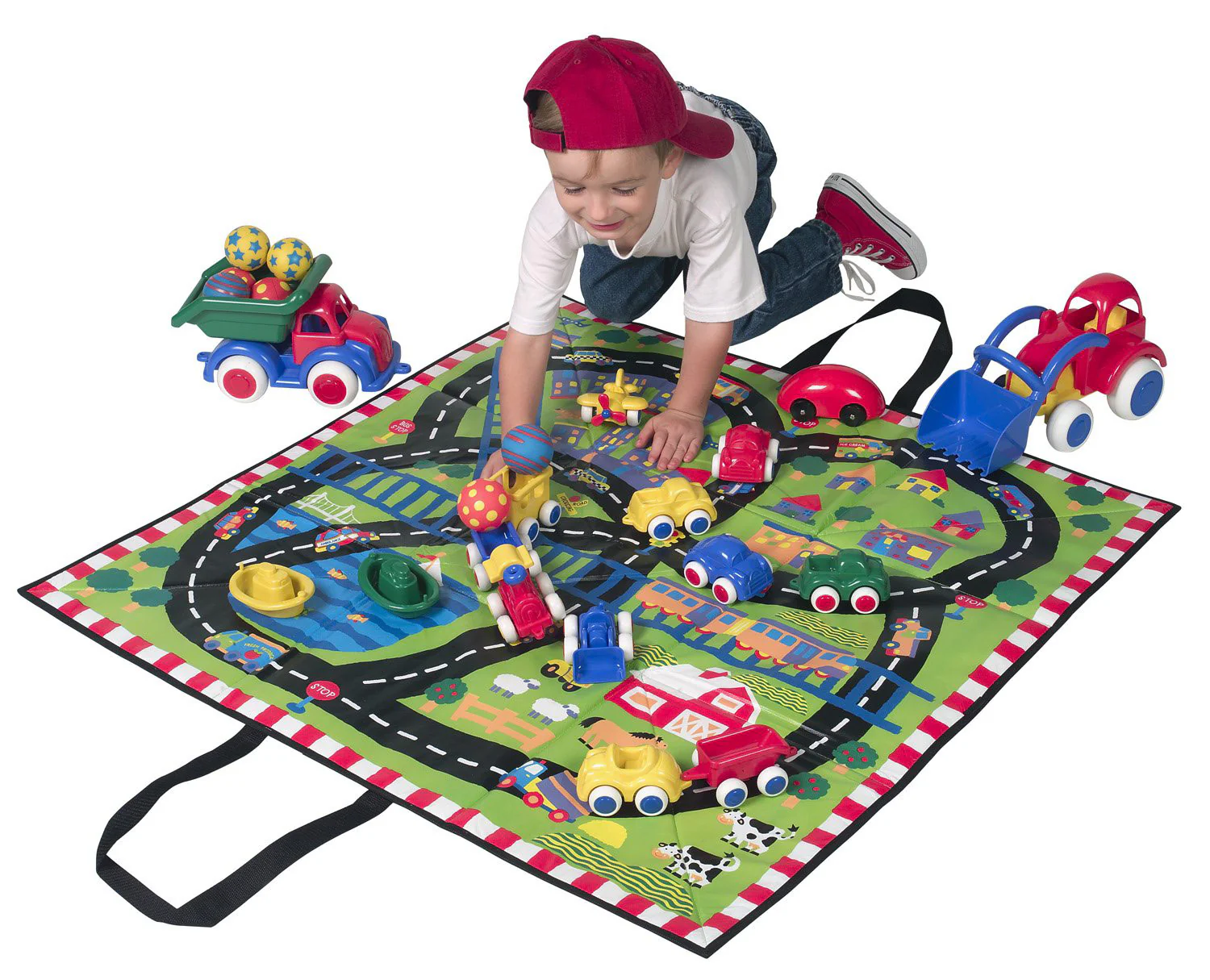 ALEX Toys Little Hands Play Mat And Tote, 36x36 Inches, Ages 0+ - Image 3