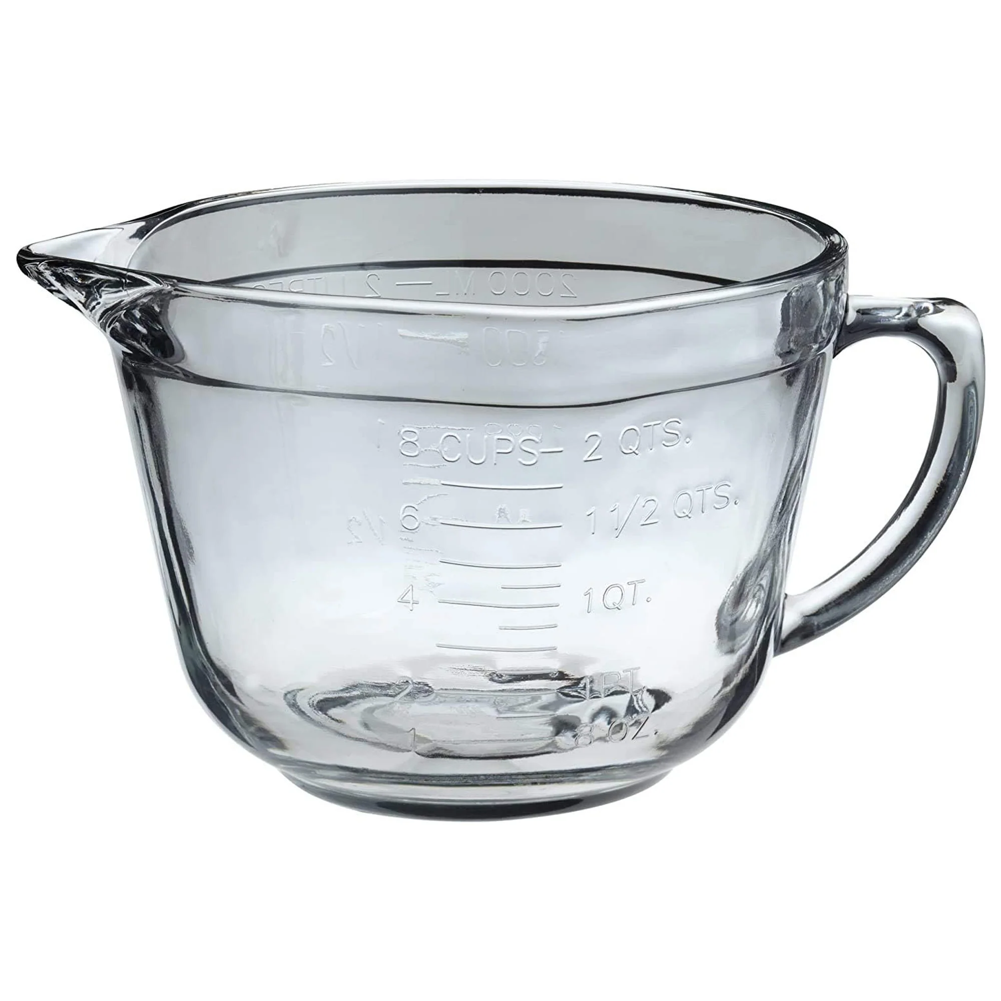 Anchor Hocking Glass Mixing Batter Bowl, Clear, 2 Quart - Image 4