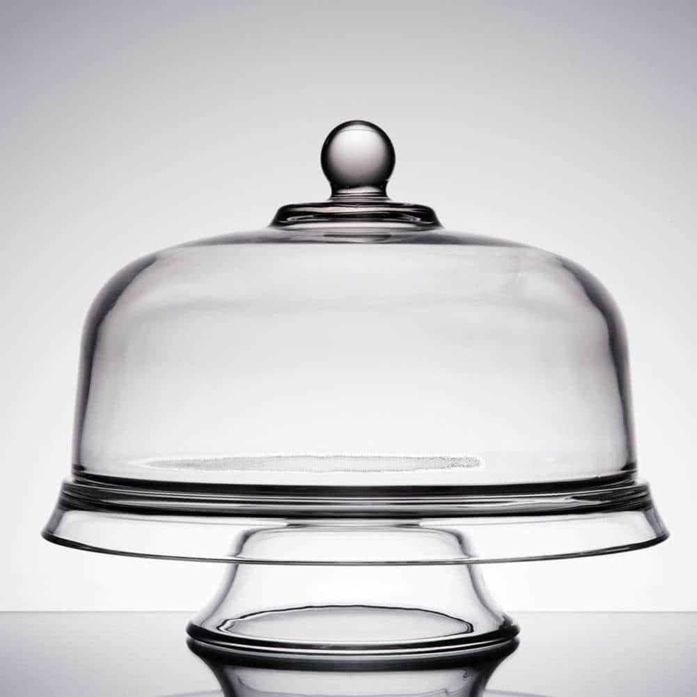 Anchor Hocking Presence 4-in-1 Cake Plate and Dome Stand Set, Clear - Image 2