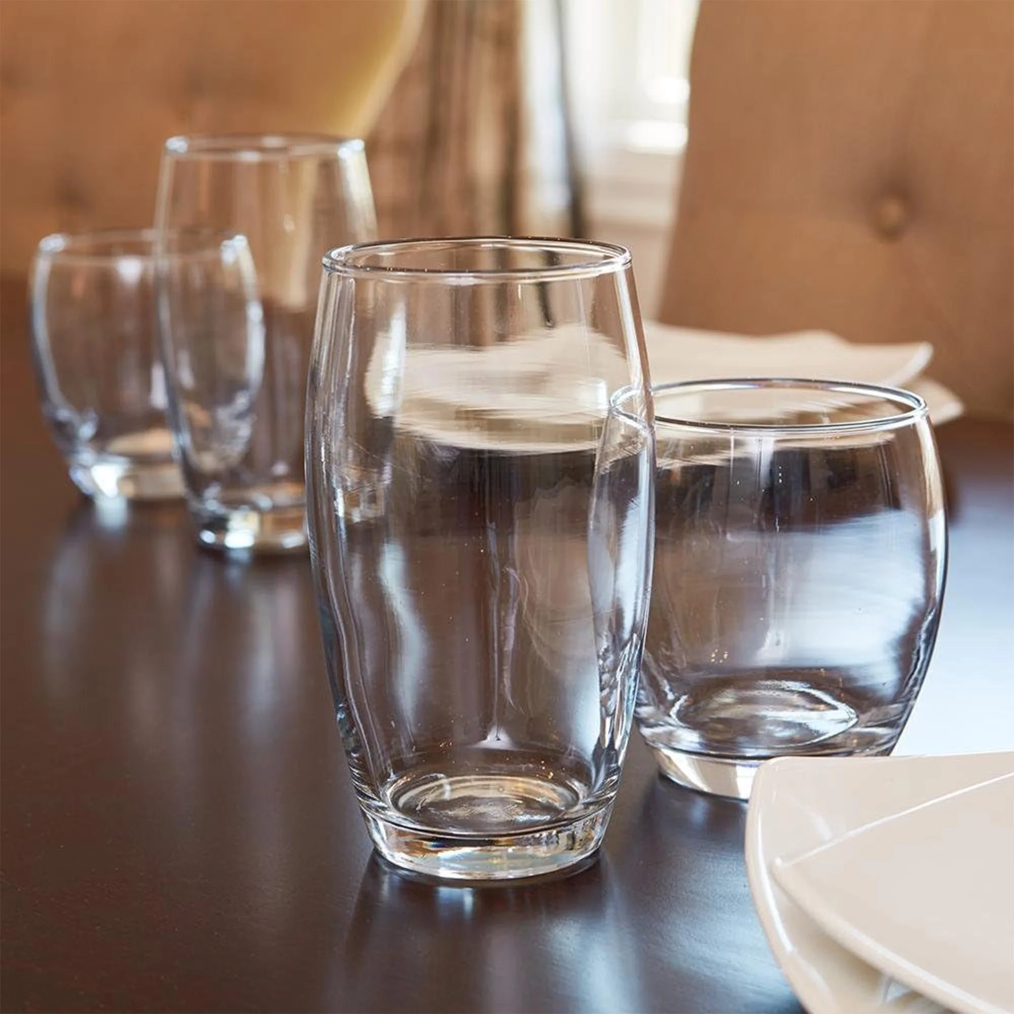 Anchor Hocking Reality 4-Piece Drinking Glasses, Clear, 16 Ounces - Image 4