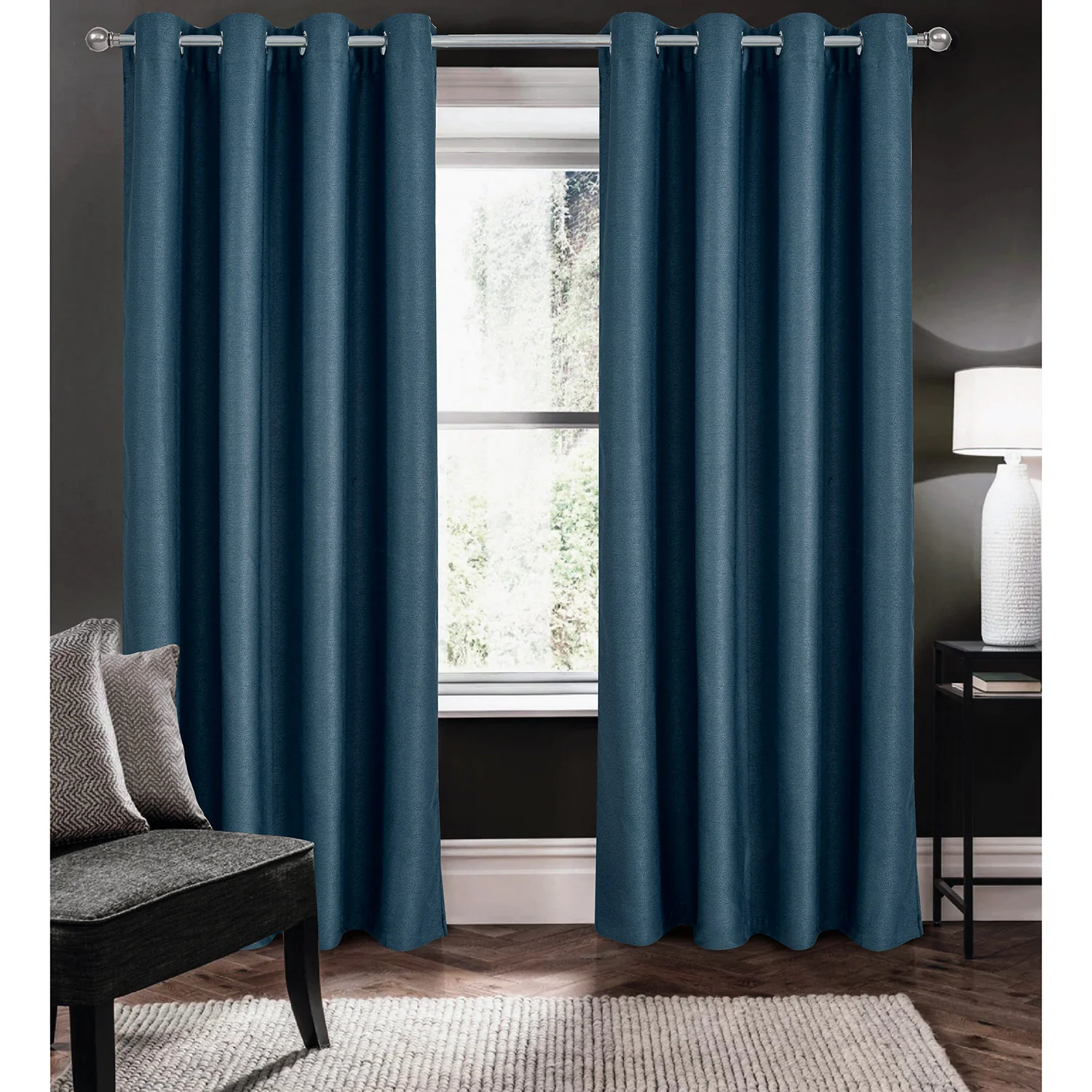 Apollo Fabric Solar Blackout Grommet Window Panel - Image 11