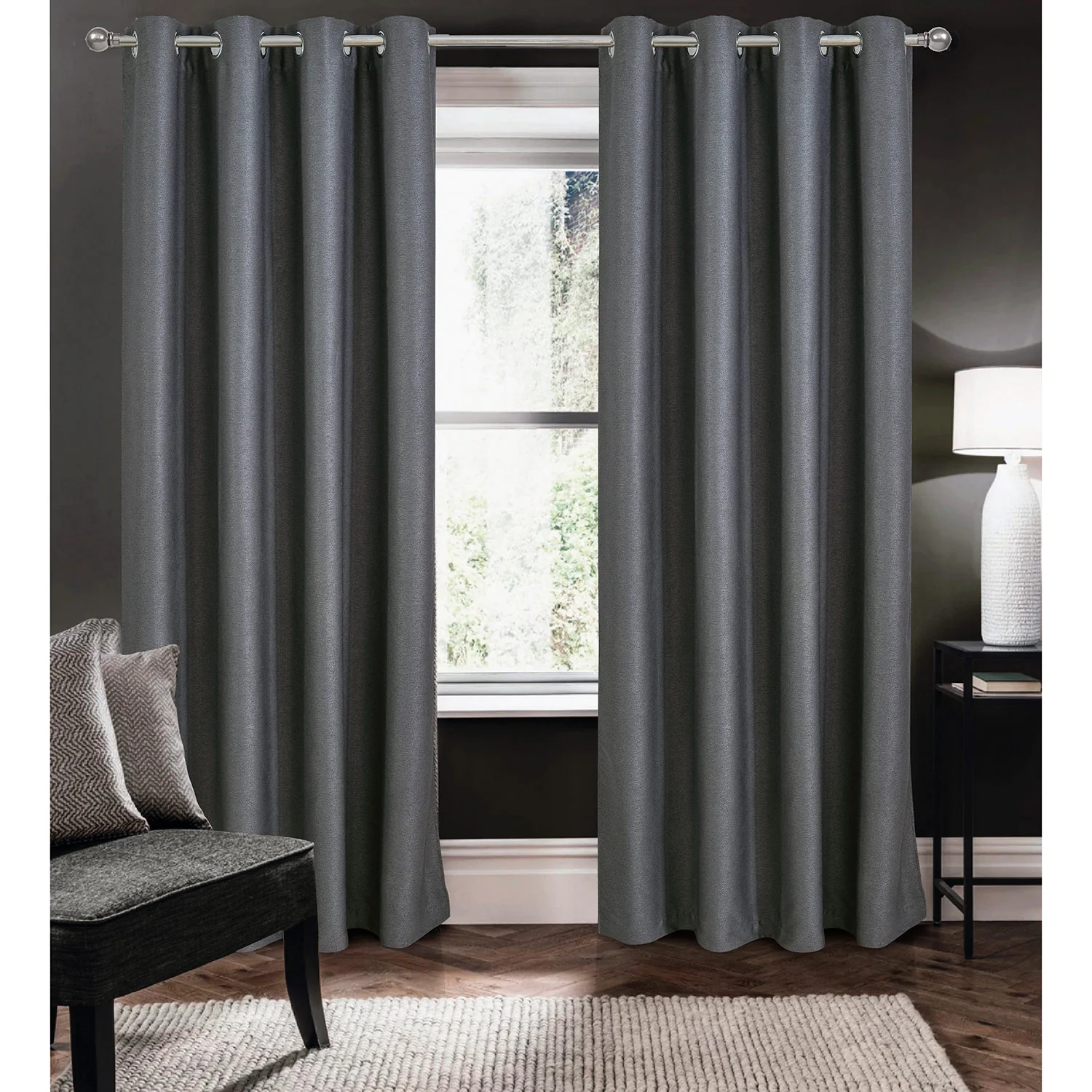 Apollo Fabric Solar Blackout Grommet Window Panel - Image 13