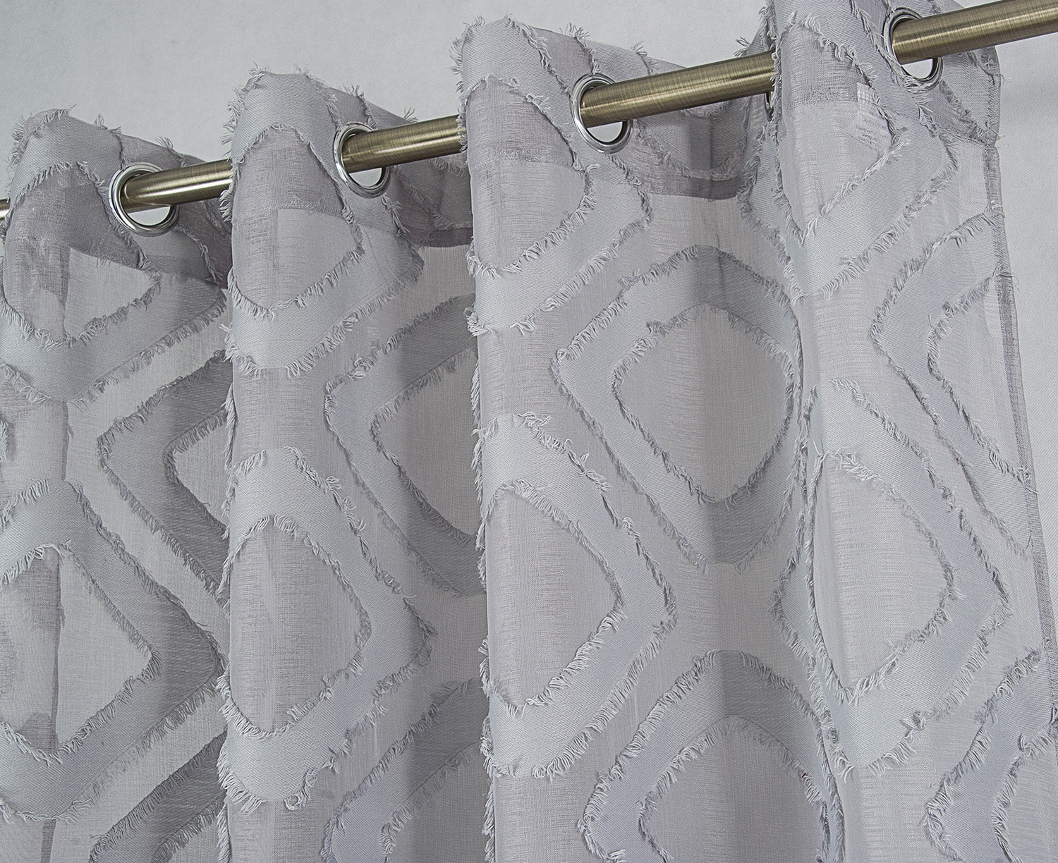 Ariana Clipped Doily Grommet Window Panel, 54x84 Inches - Image 15