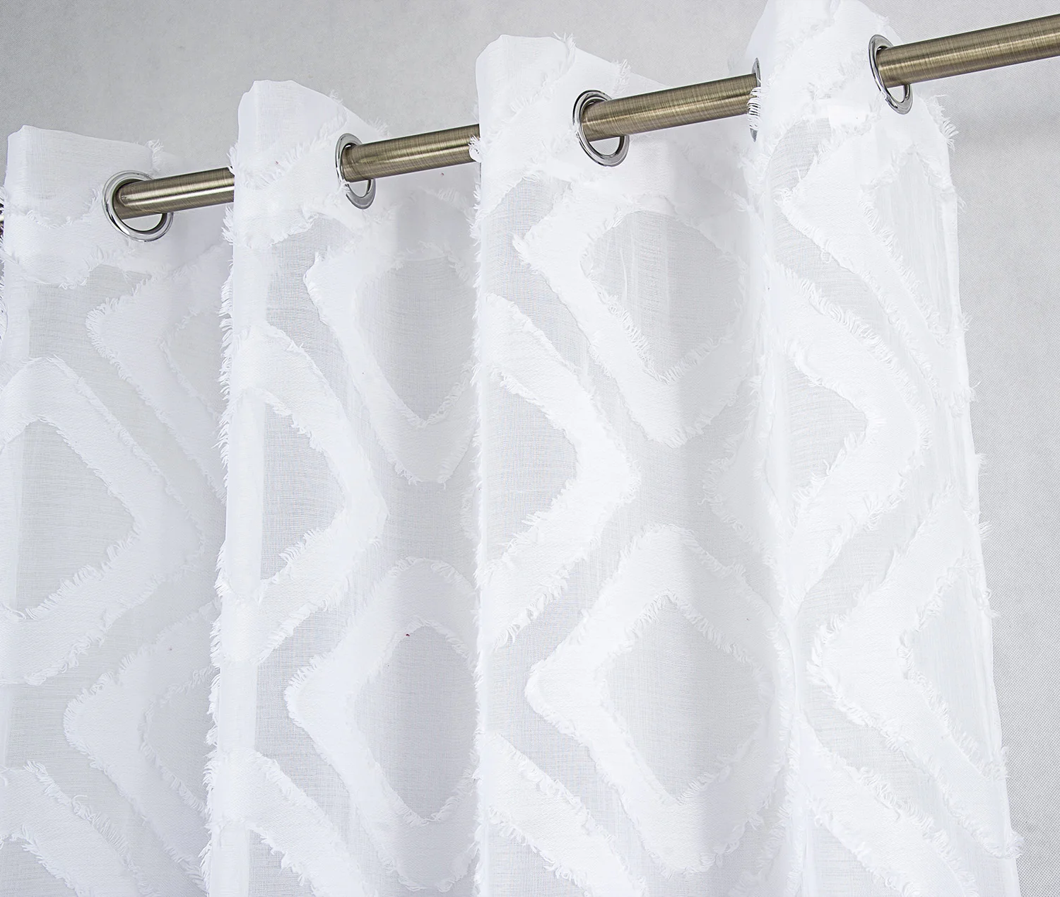 Ariana Clipped Doily Grommet Window Panel, 54x84 Inches - Image 2