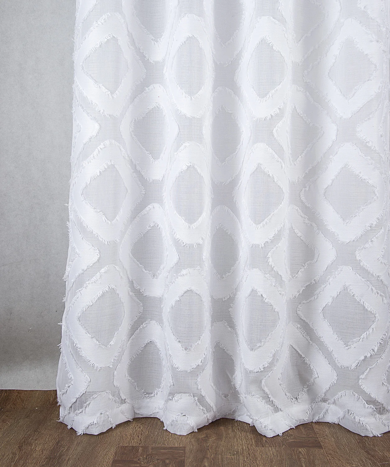 Ariana Clipped Doily Grommet Window Panel, 54x84 Inches - Image 3