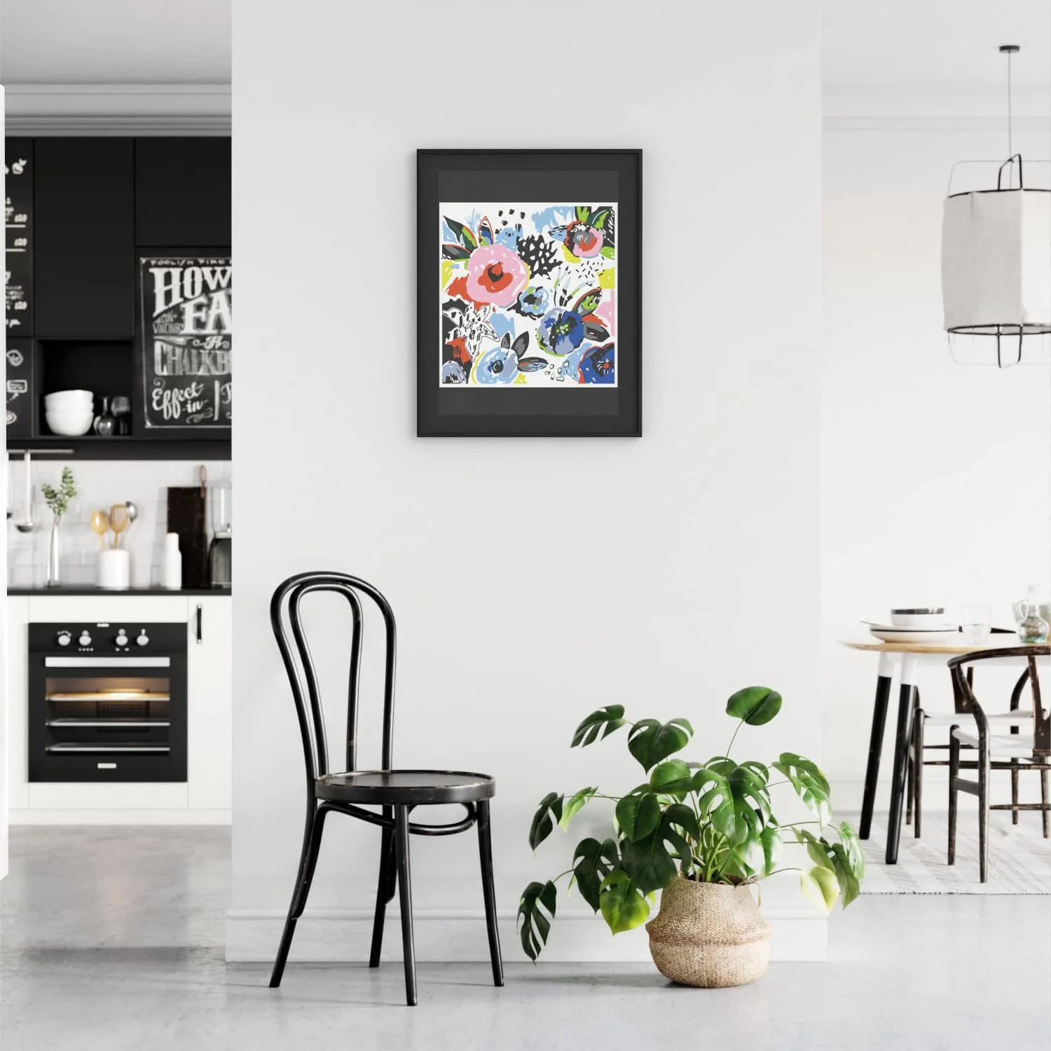 ARTEZA Classic Paint by Numbers Canvas with Acrylic Paints, Floral Modern - Image 5