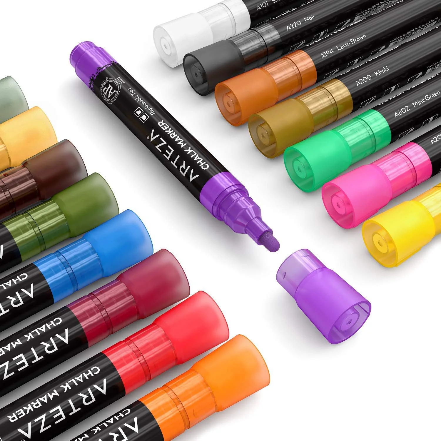 ARTEZA Premium Liquid Chalk Markers Set, 16 Count - Image 4