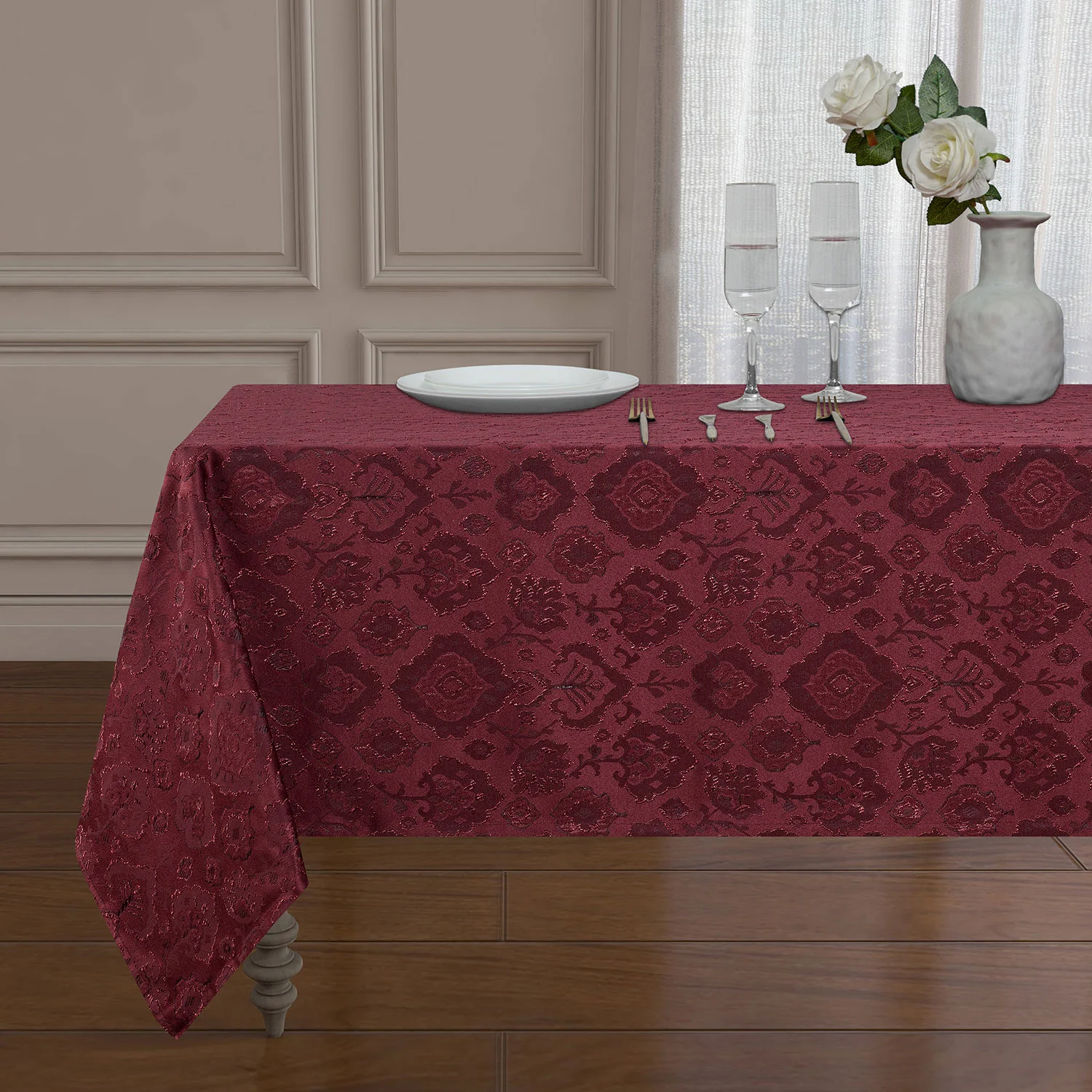 Astoria Jacquard Design Tablecloth - Image 6