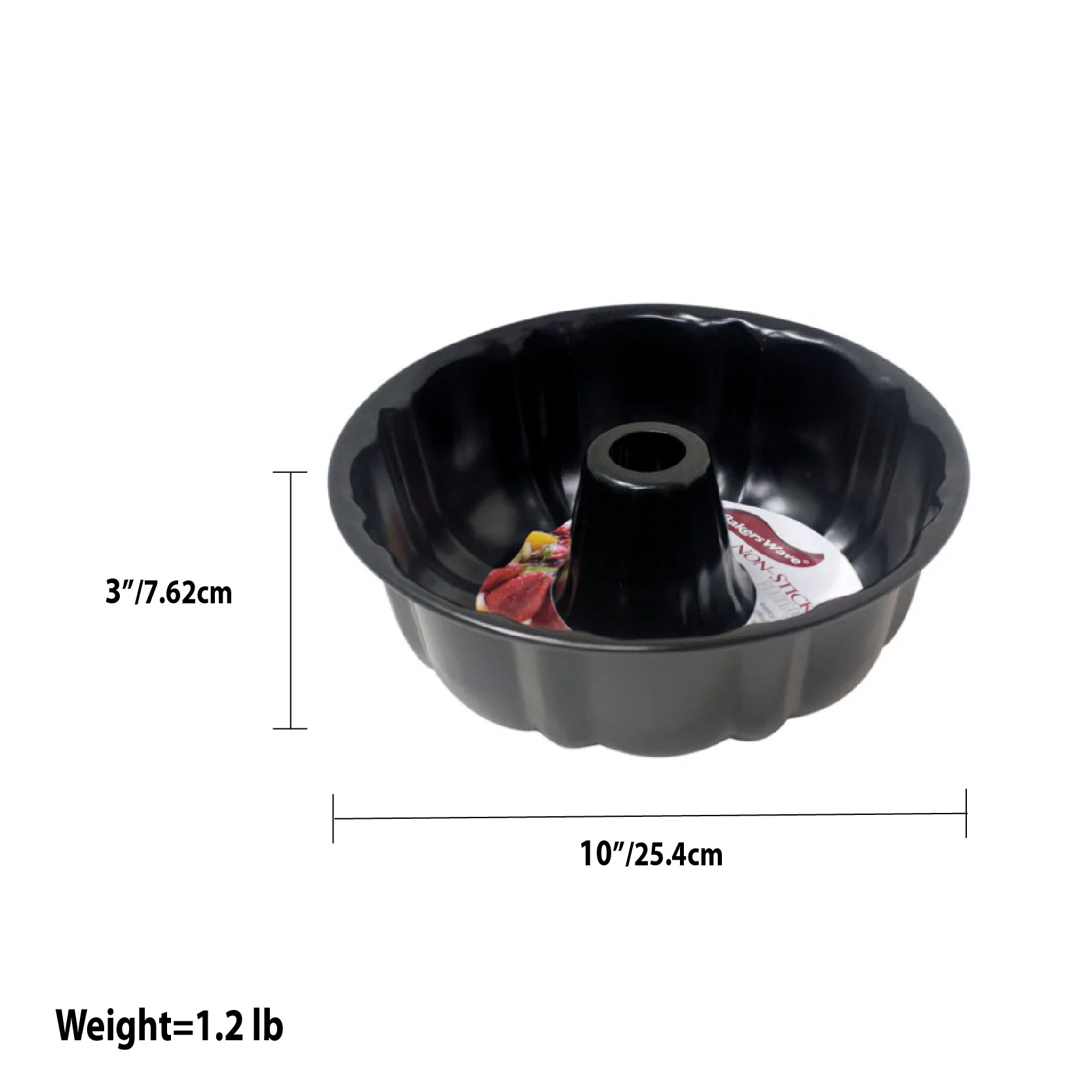 Home Basics Fluted Cake Pan, Non-Stick - Image 4