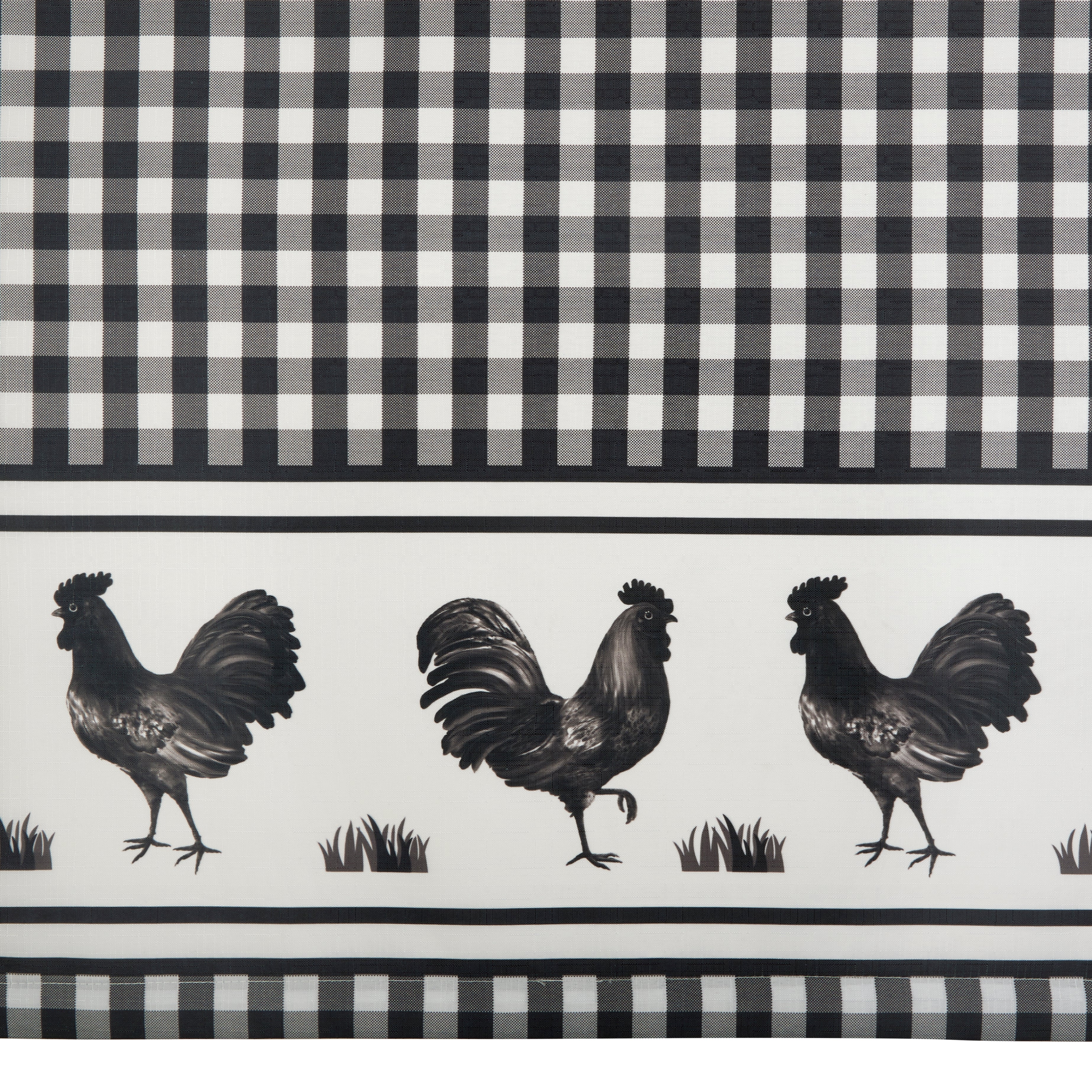 Barnyard Window Curtain Valance - 58x14 - Black - Image 2