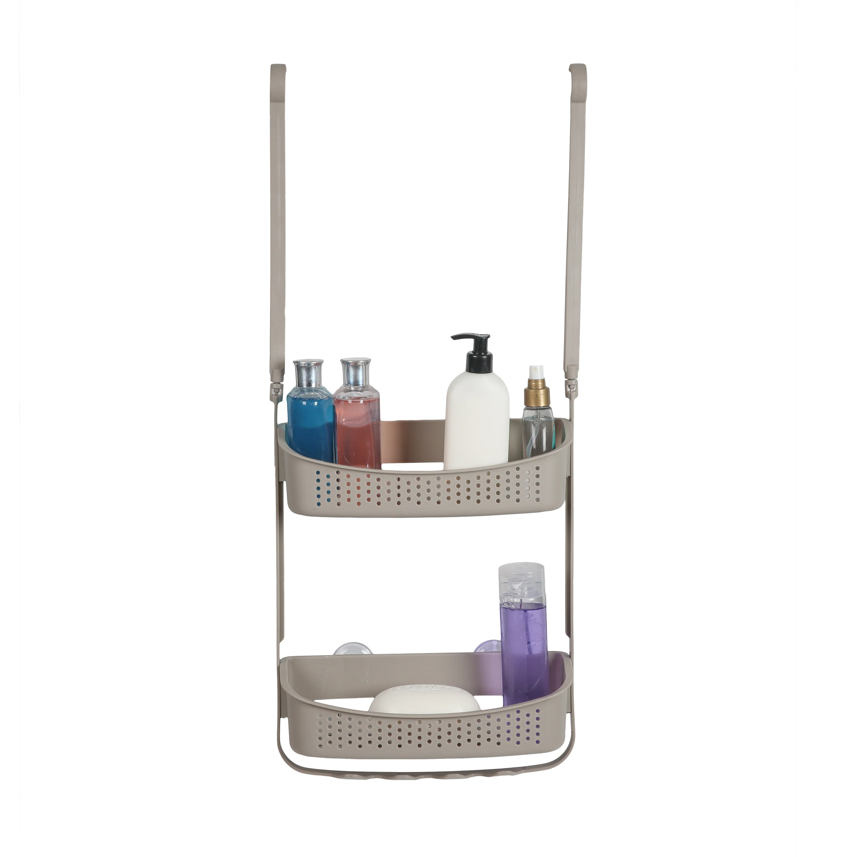 Bath Bliss 2 Way Convertible Shower Caddy in Taupe - Image 2