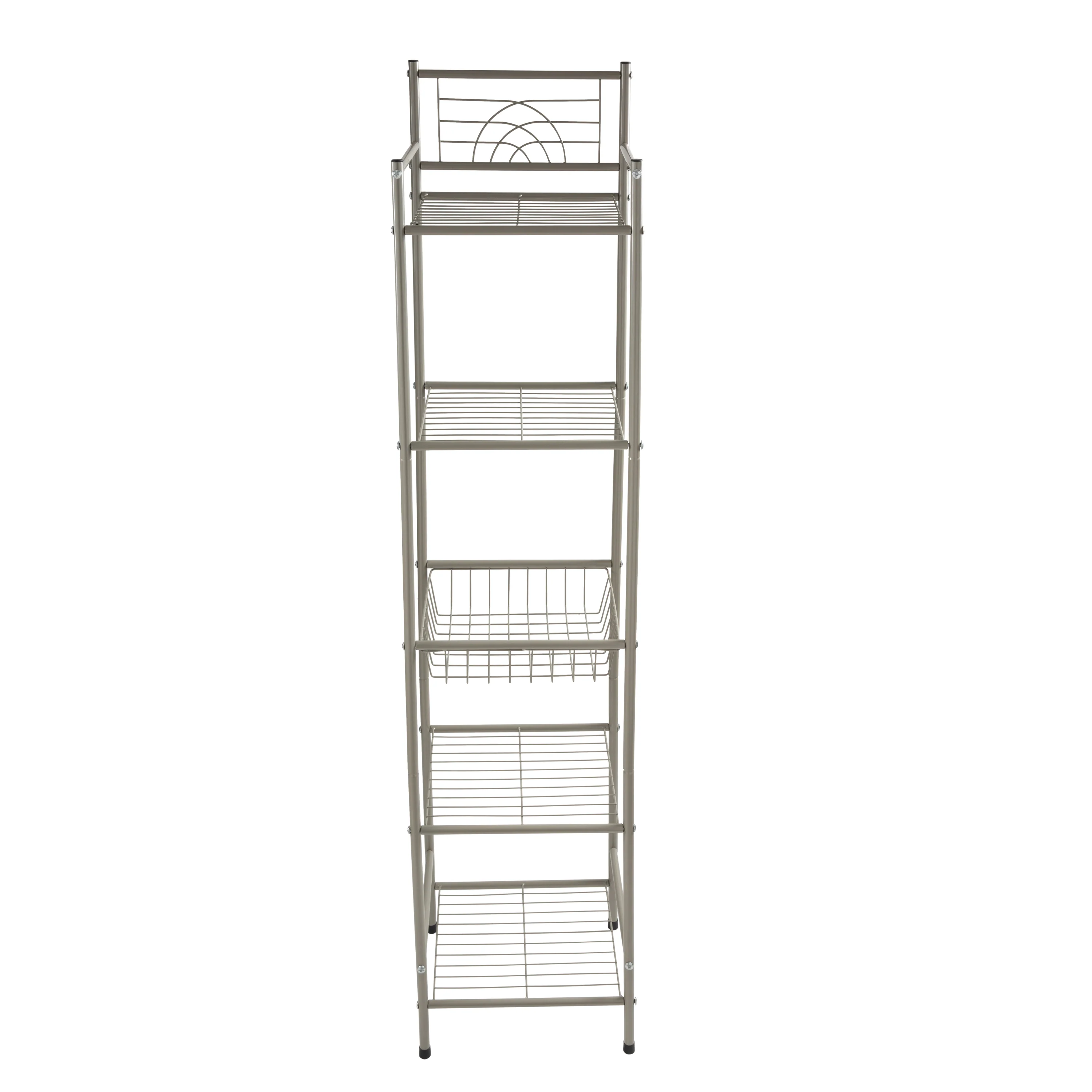 Bath Bliss 5 Tier Storage Shelf in Stain Nickel - Image 3