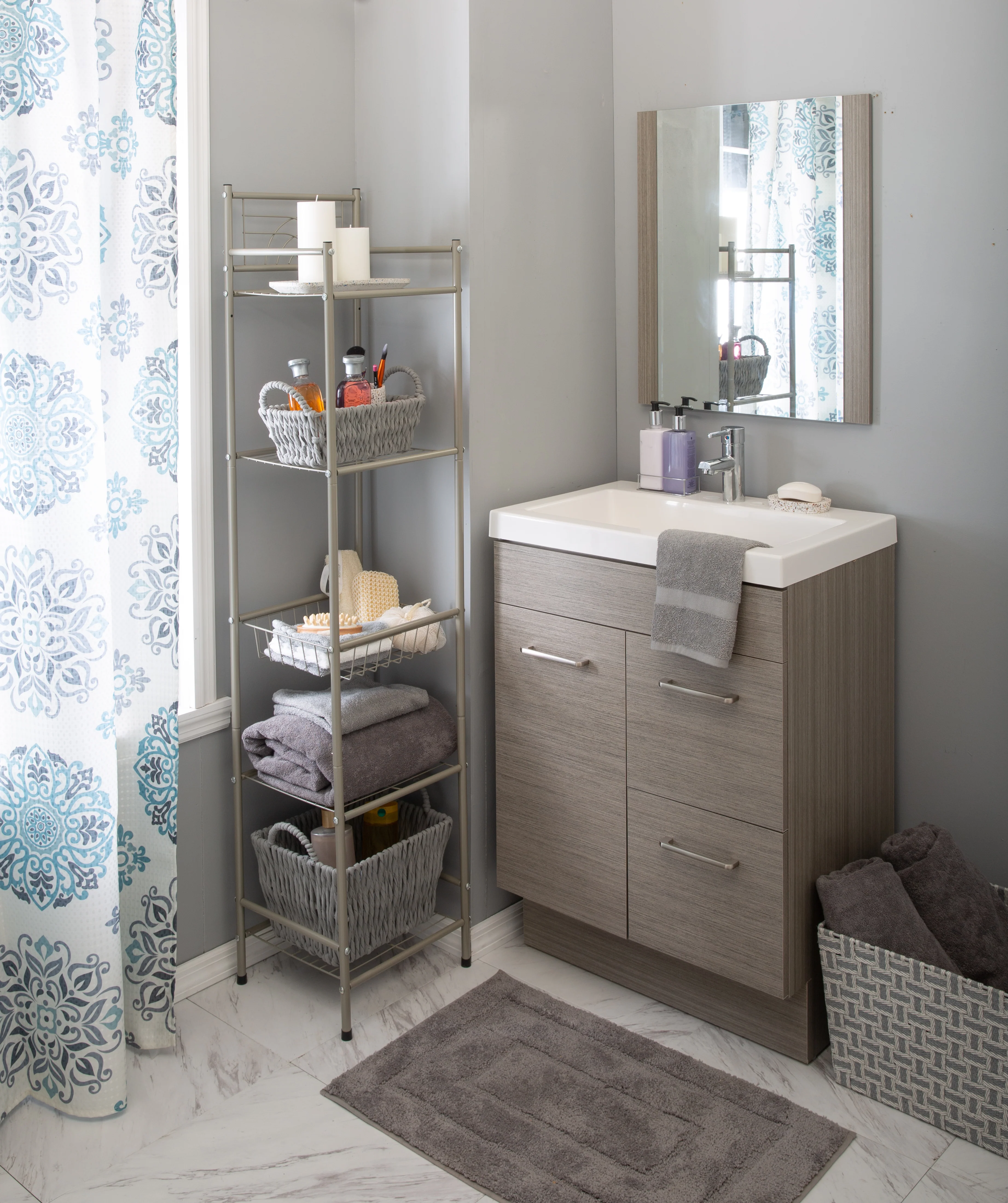 Bath Bliss 5 Tier Storage Shelf in Stain Nickel - Image 4