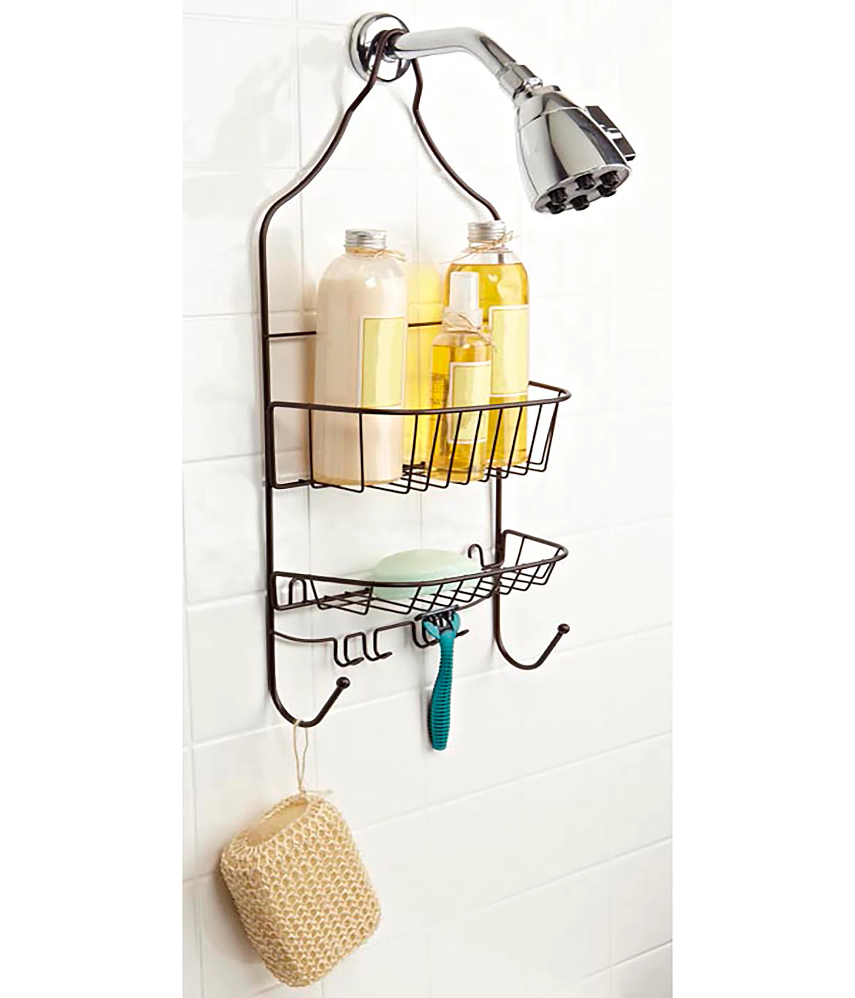 Bath Bliss Contoured Head Design Shower Caddy in Bronze - Image 3