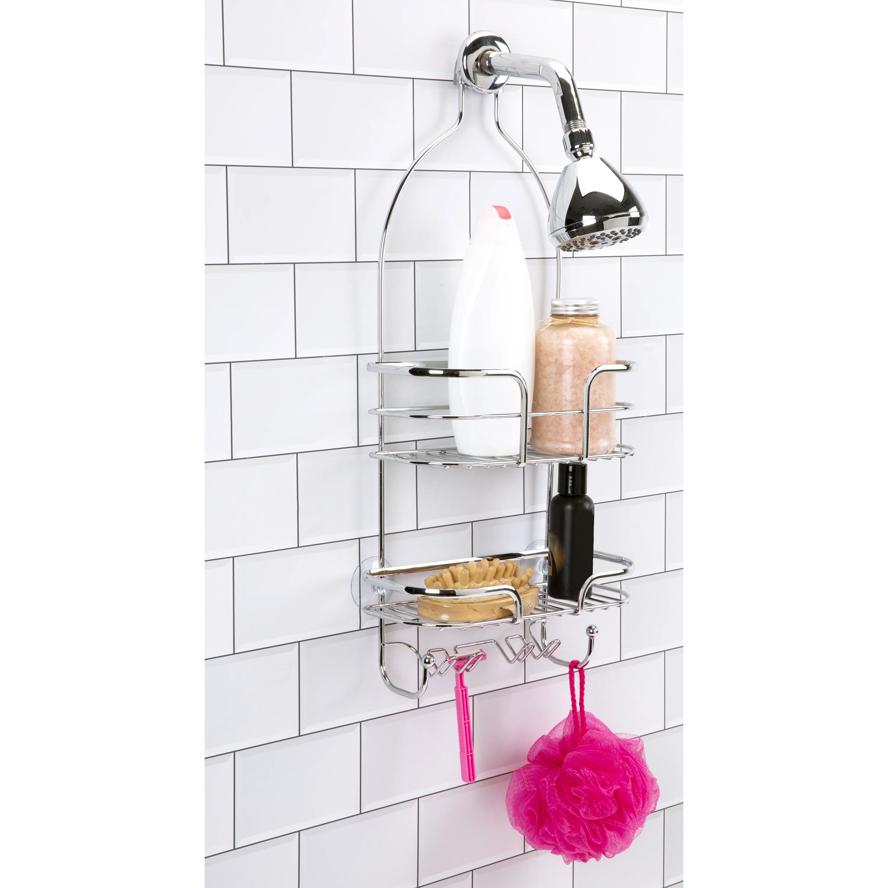 Bath Bliss Holland Shower Caddy in Chrome - Image 3
