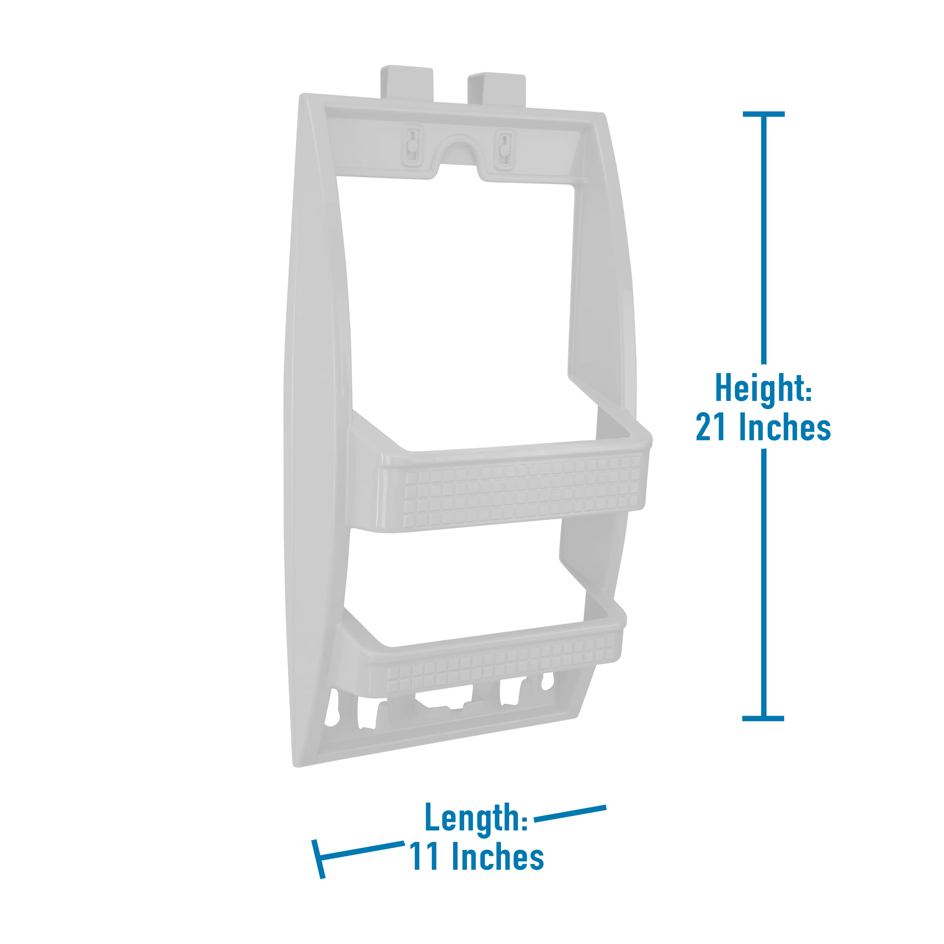 Bath Bliss Multi Hanging Option Shower Caddy in White - Image 2