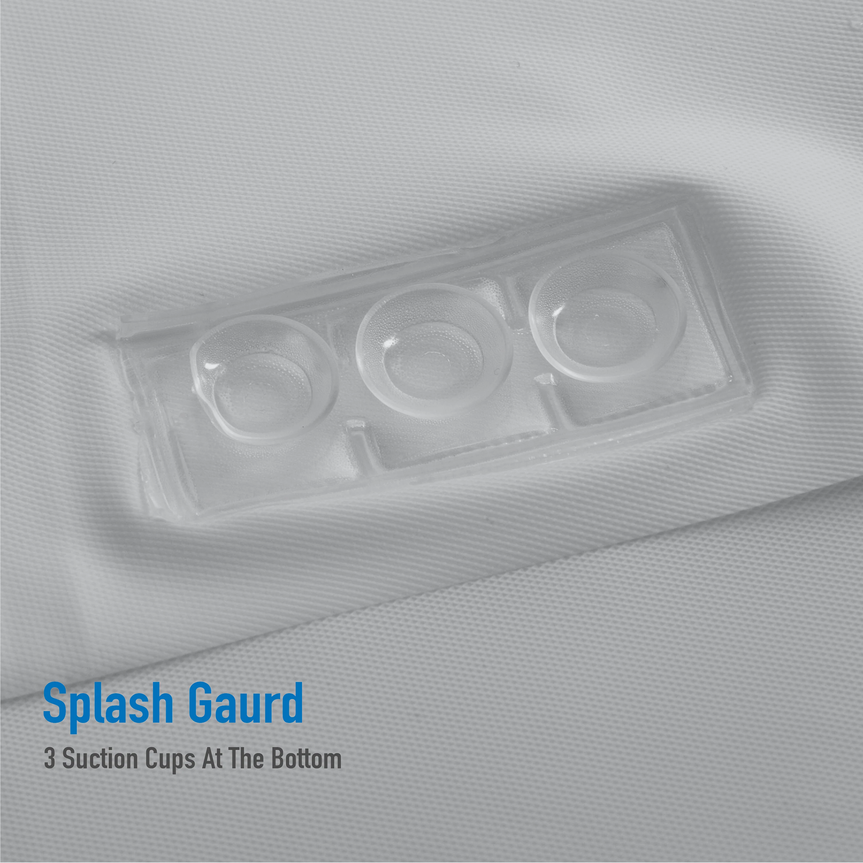 Bath Bliss Splash Guard Shower Liner in Grey - Image 4
