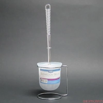 Bath Bliss Steel Toilet Brush and Holder in Chrome