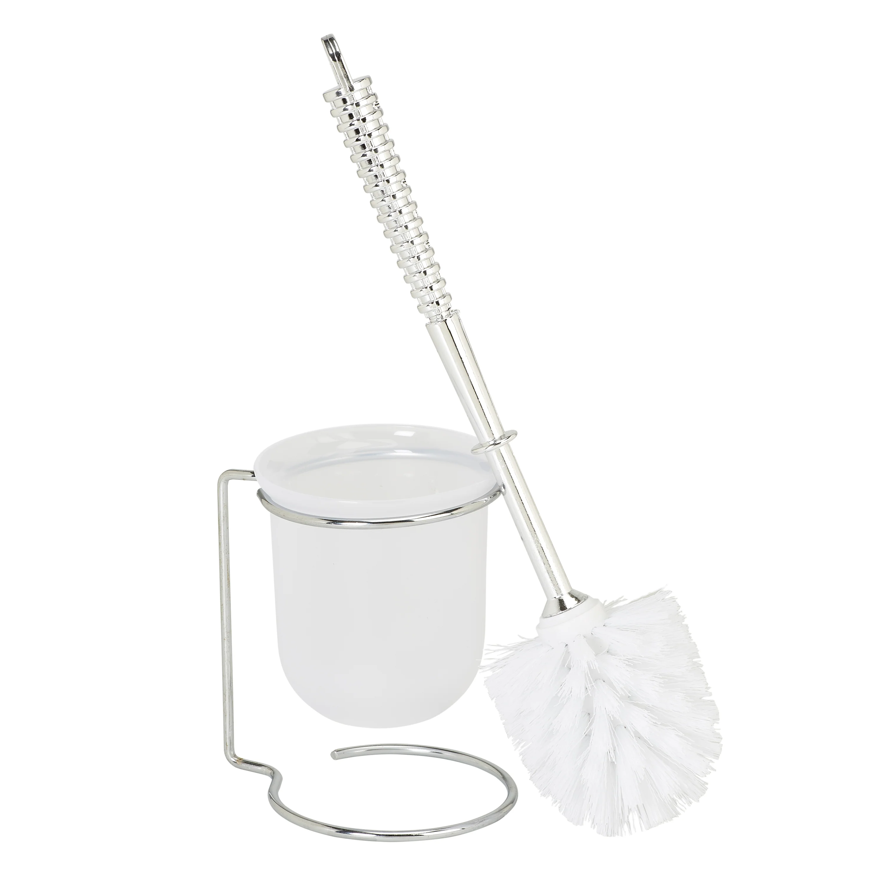 Bath Bliss Steel Toilet Brush and Holder in Chrome - Image 3