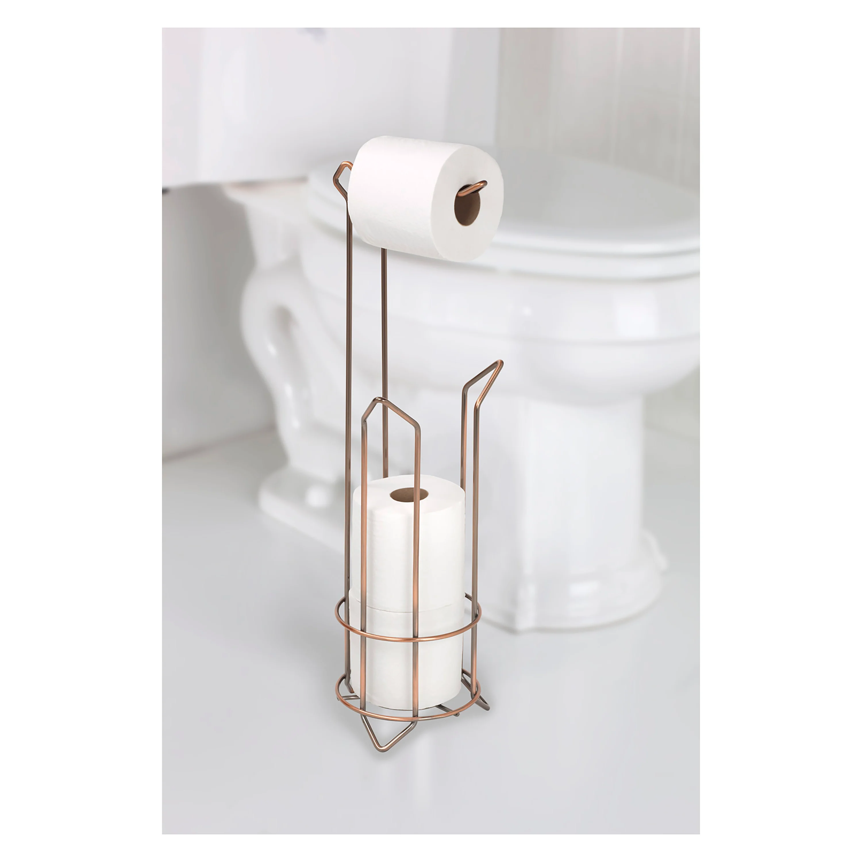 Bath Bliss Toilet Paper Holder and Dispenser in Bronze - Image 3