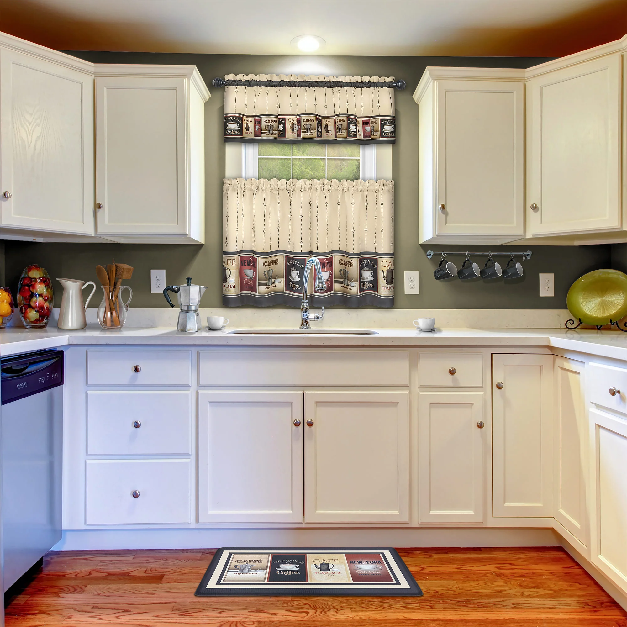 Cozy Cafe Decorative Anti-Fatigue Kitchen Mat, 18x30 Inches - Image 3