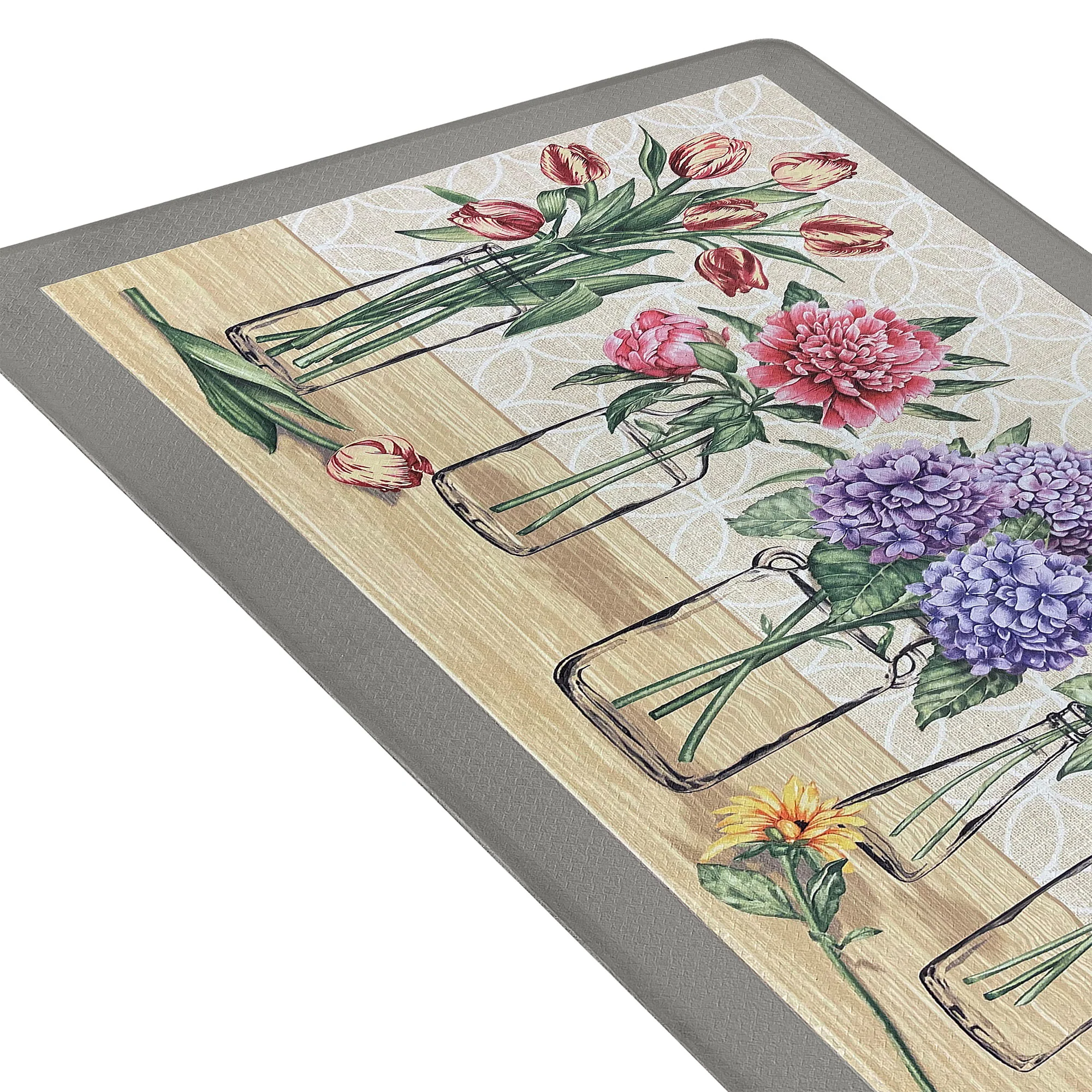 Boho Garden Bloom Decorative Anti-Fatigue Kitchen Mat, 18x30 Inches - Image 6