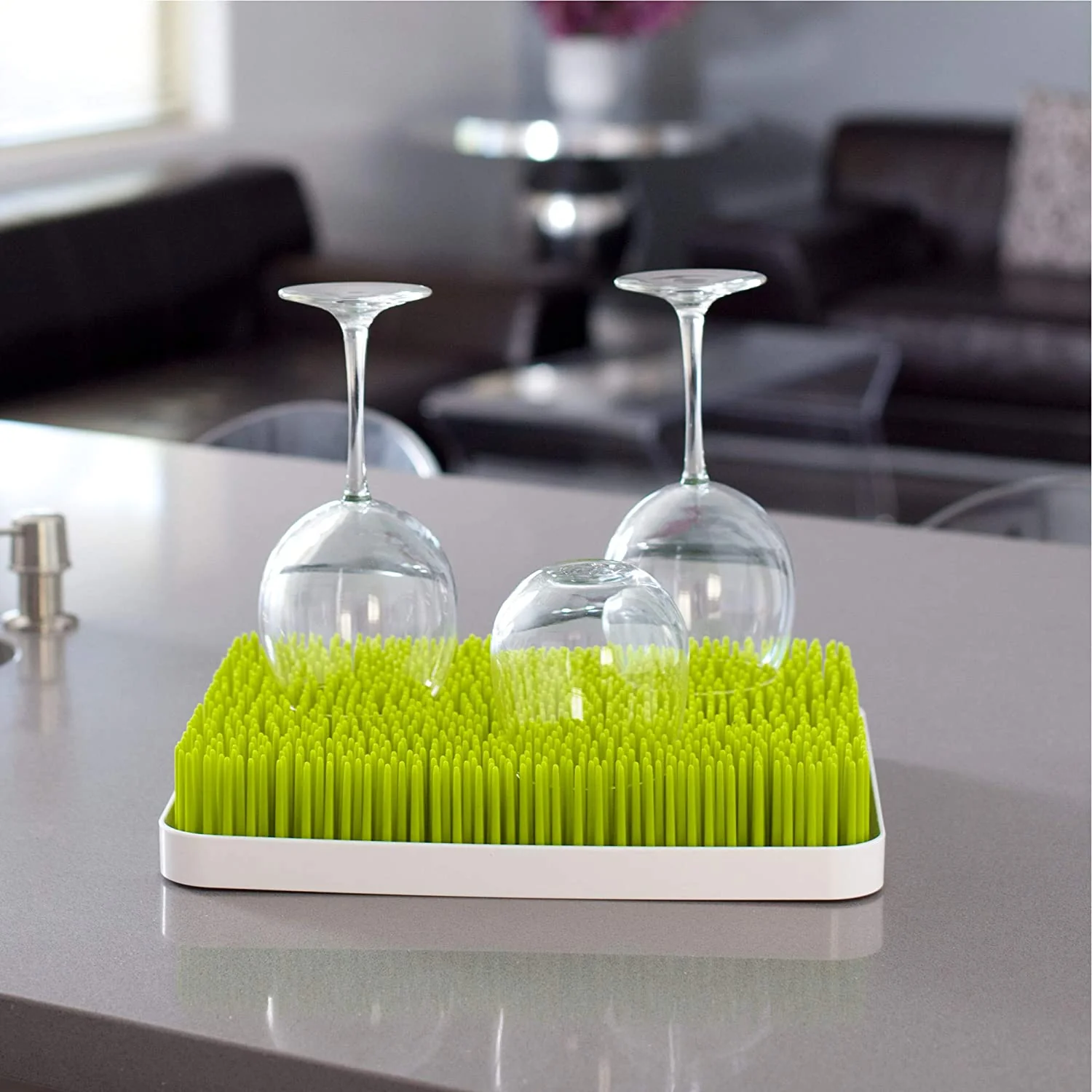Boon Drying Rack Lawn Countertop, Green, 13.5x11x2.5 Inches - Image 6