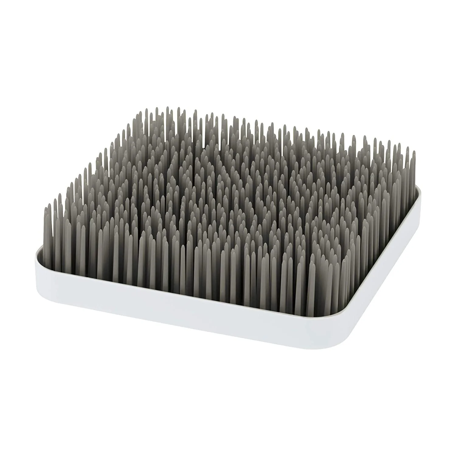 Boon Grass Countertop Baby Bottle Drying Rack, Gray, 9.5x9.5x2.5 Inches