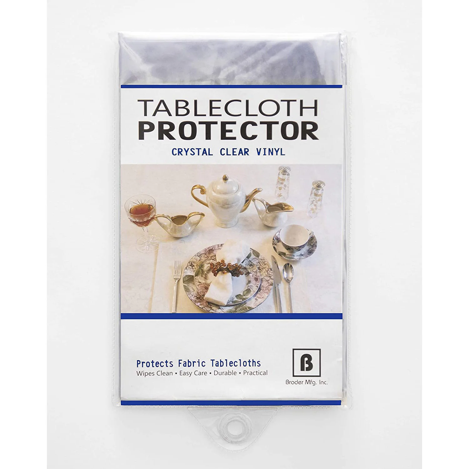 Broder Vinyl Plastic Tablecloth Protector, Crystal Clear - Image 17
