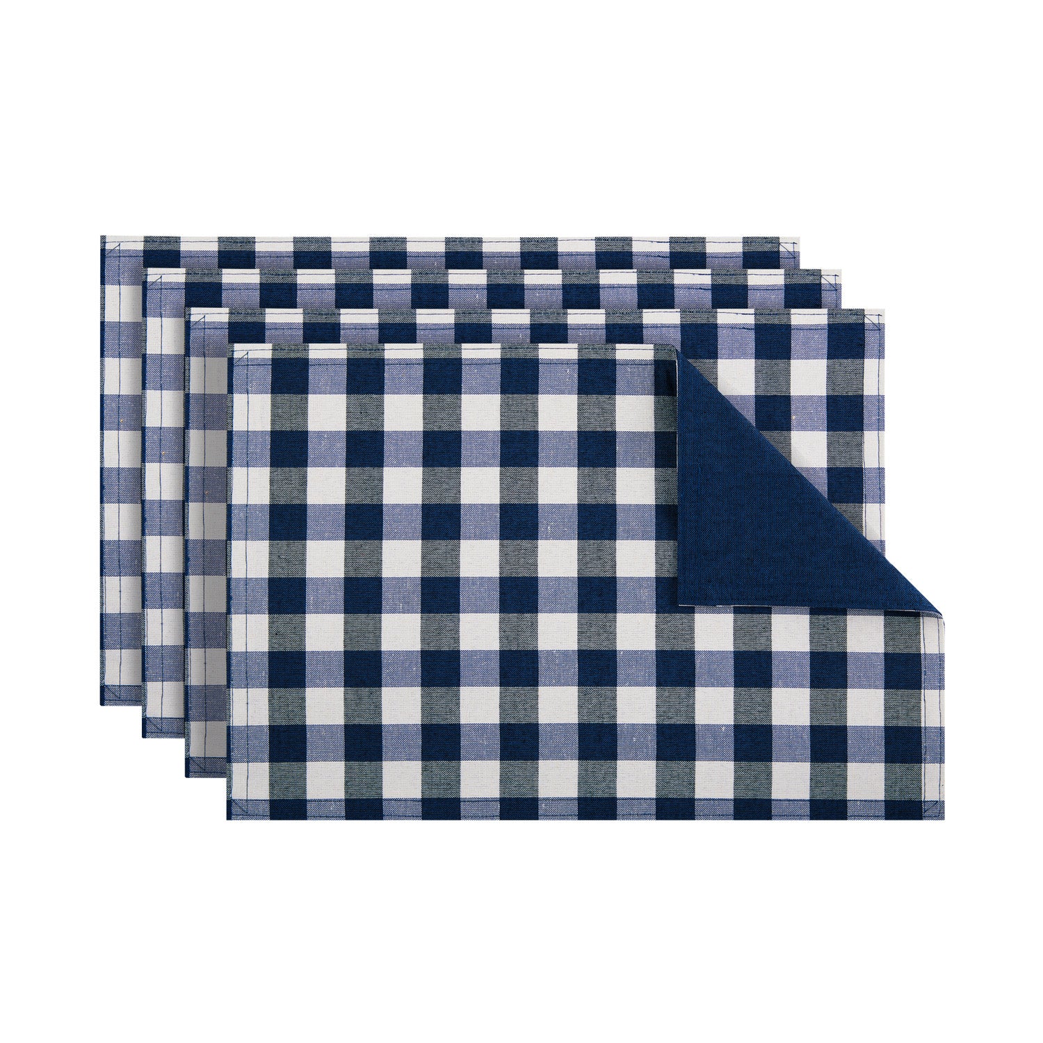 Buffalo Check Gingham 4 Pack Placemats, 12x18 Inches - Image 4