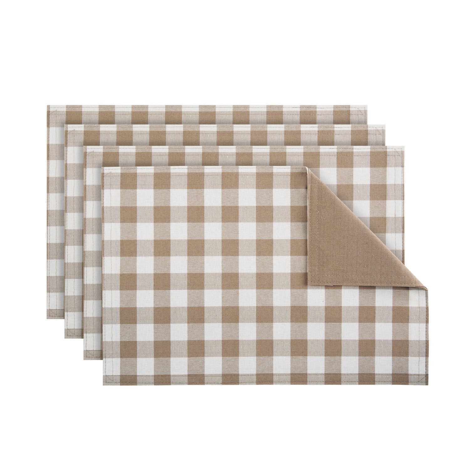 Buffalo Check Gingham 4 Pack Placemats, 12x18 Inches - Image 6