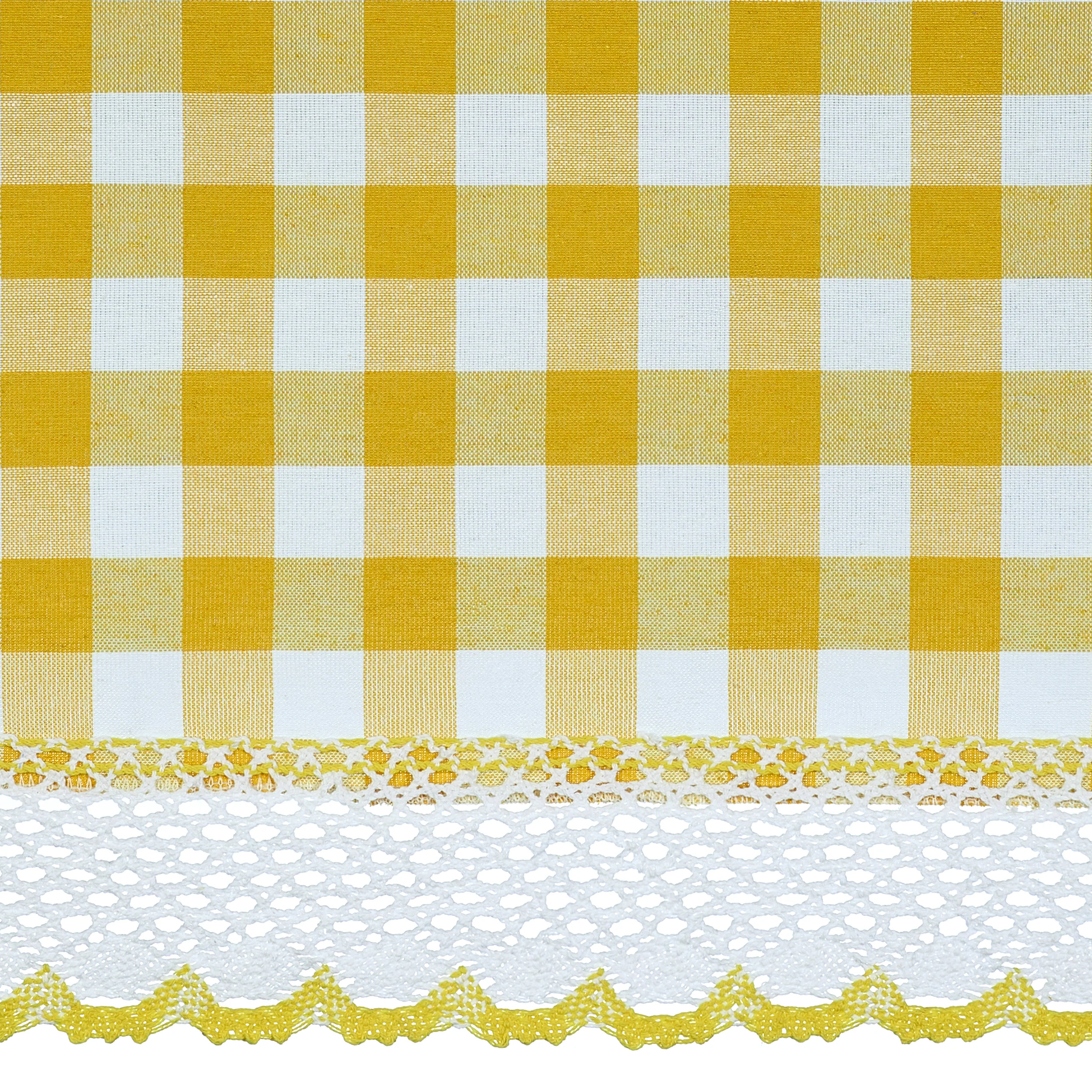 Buffalo Check Window Curtain Panel - 42x95 - Yellow - Image 4