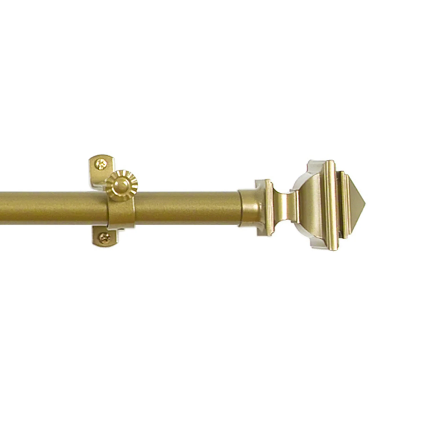 Buono II Bach Adjustable Window Curtain Rod, Gold - Image 9