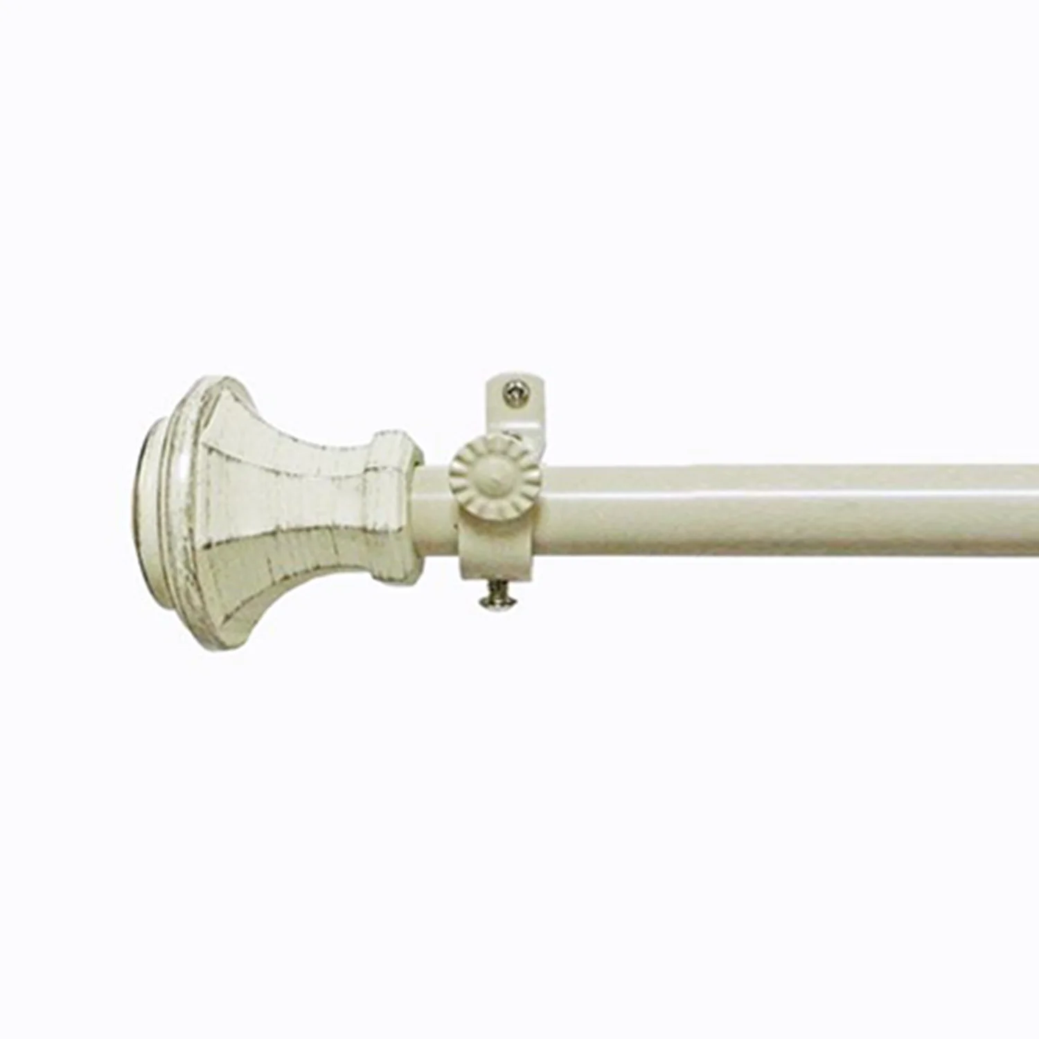 Buono II Carson Adjustable Window Curtain Rod, Cream - Image 9