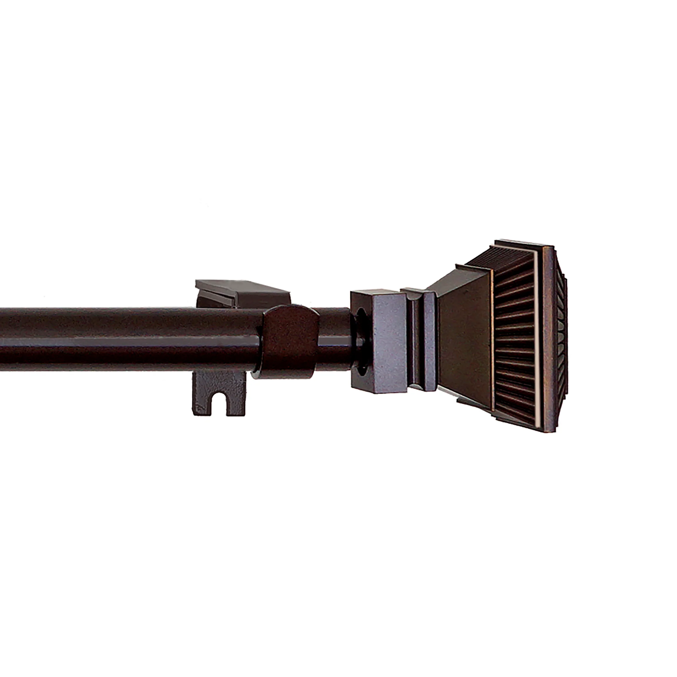 Buono II Empire Adjustable Window Curtain Rod, Bronze
