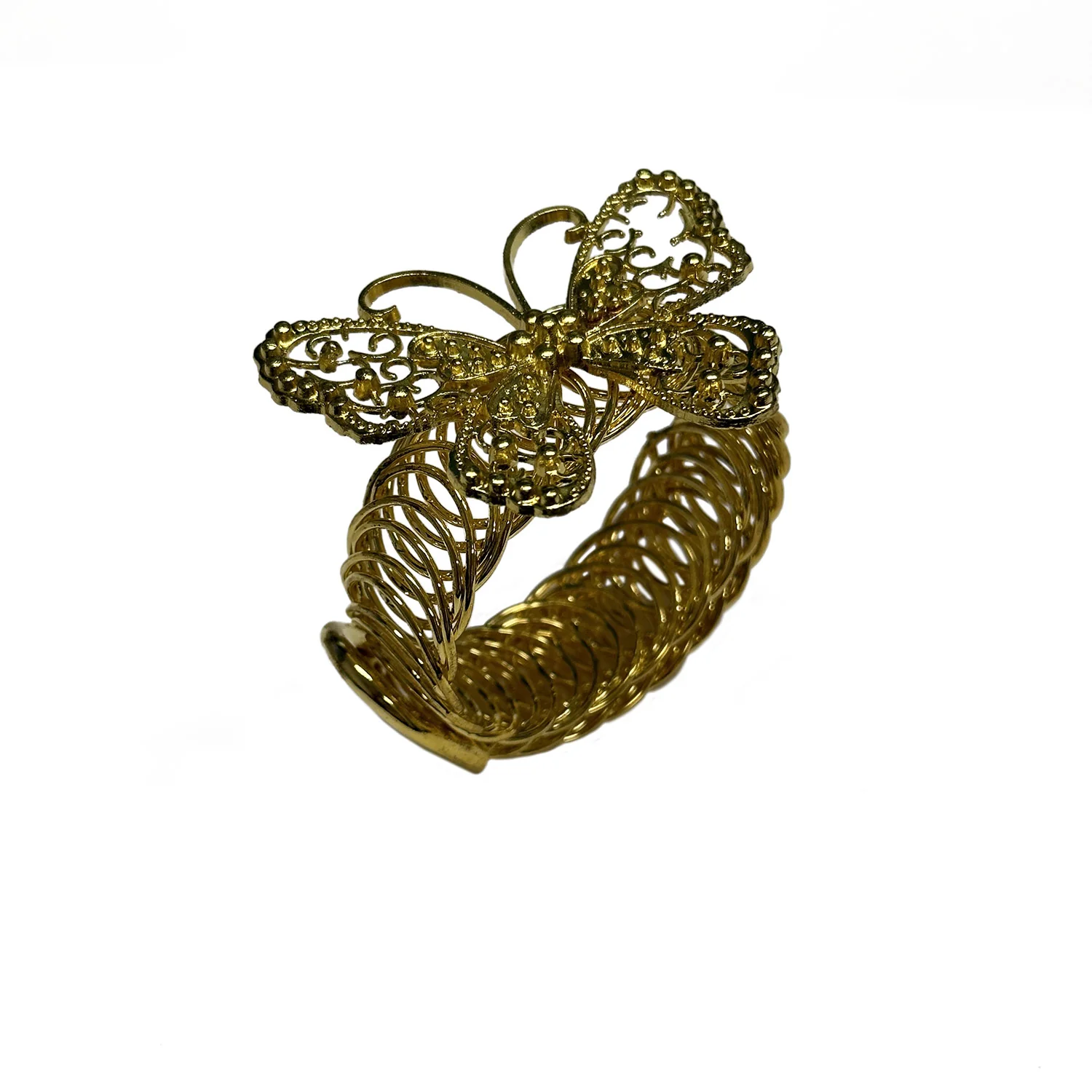 Butterfly Decorative One Piece Window Curtain Tieback, Gold - Image 2