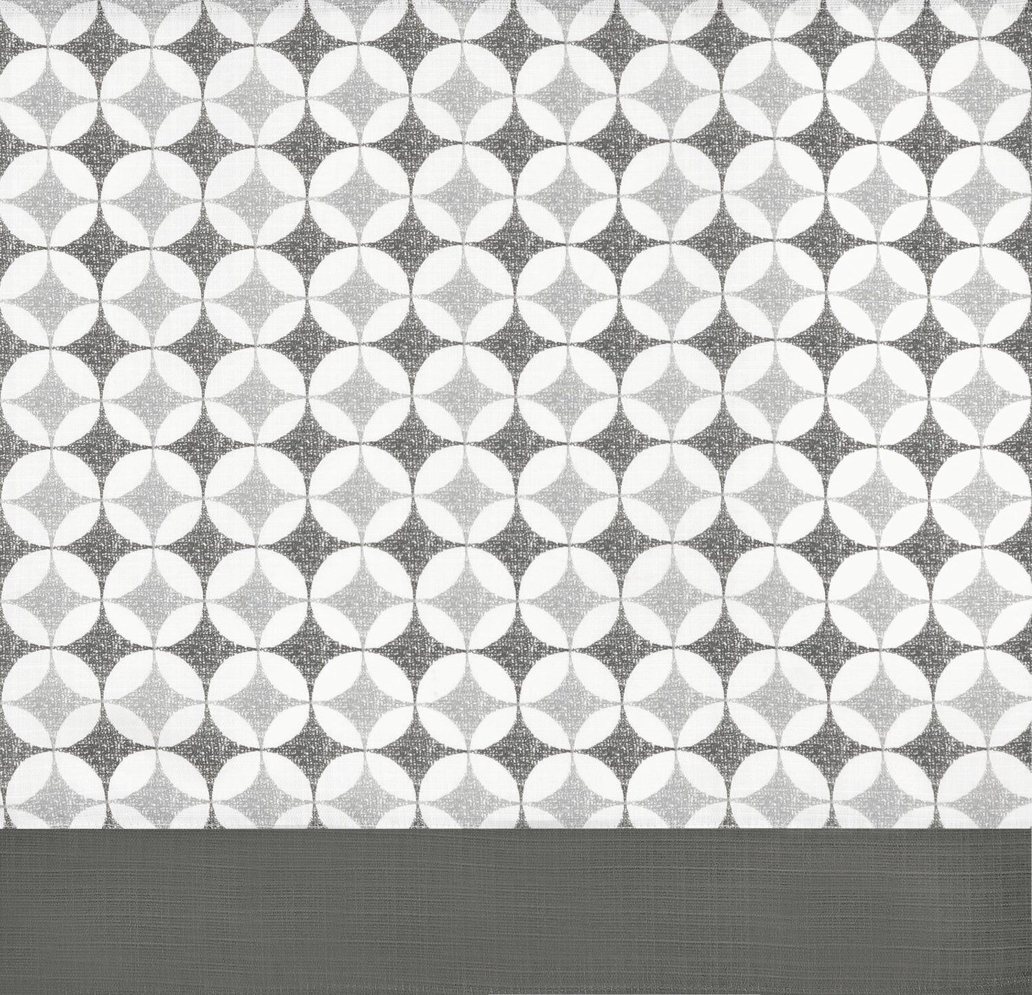 Callie Cuff Tab Top Window Curtain Panel - 52x63 - Grey - Image 3