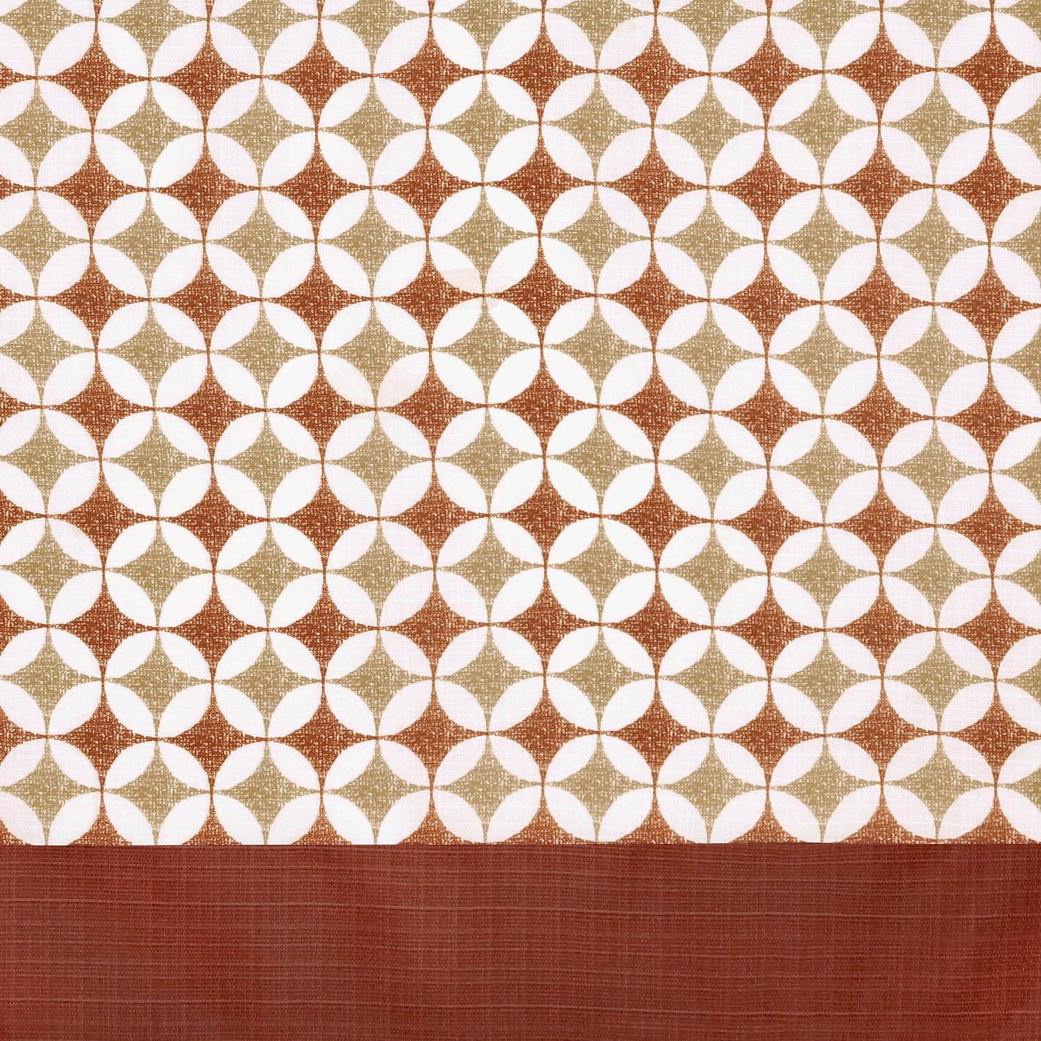 Callie Cuff Tab Top Window Curtain Panel - 52x63 - Spice/Tan - Image 2