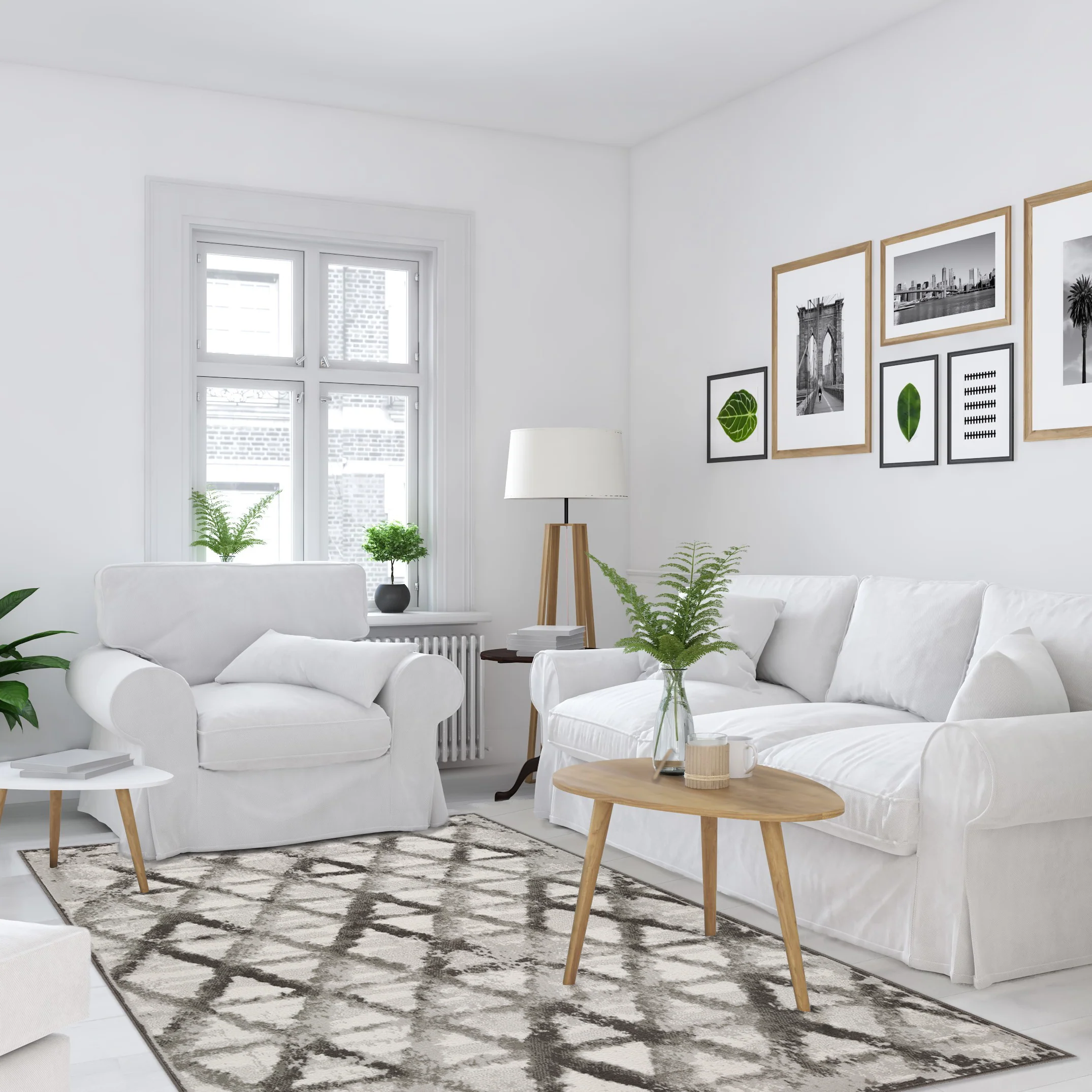 Achim Capri 3 Piece Rug Set, Rizzy Grey, 3-Piece Set, 2x3, 2x5, 5x7 Feet - Image 9
