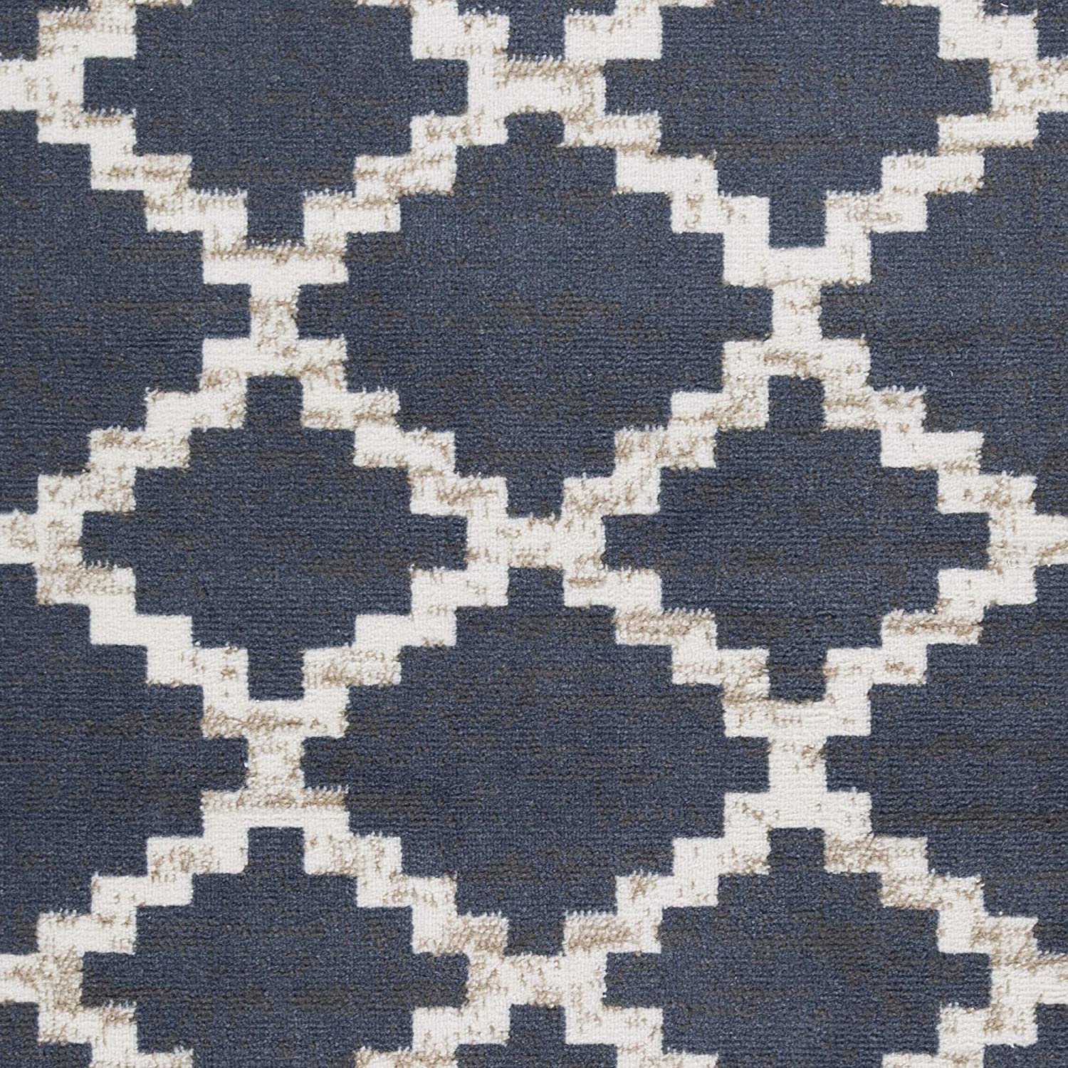 Capri 3-Piece Landon Diamond Weave Rug Set, White-Gray, 5x7 Feet - Image 10