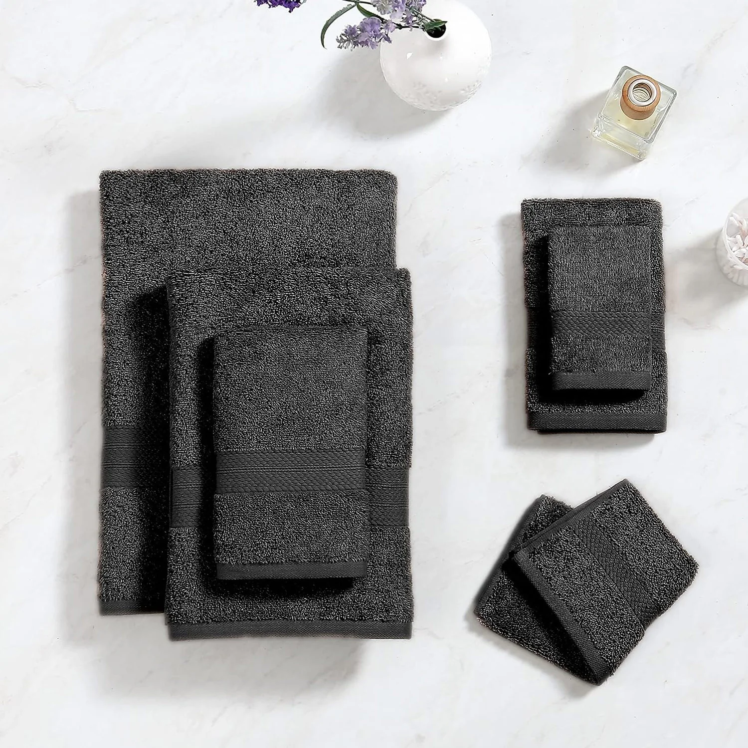 Casa Platino 24 Piece 100% Cotton Towel Set - Image 17
