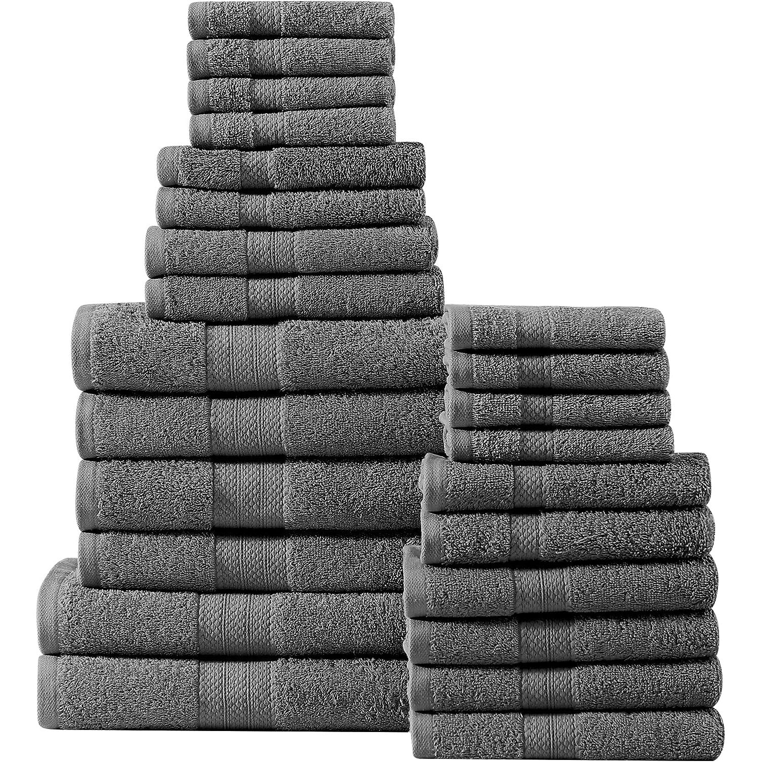 Casa Platino 24 Piece 100% Cotton Towel Set - Image 28