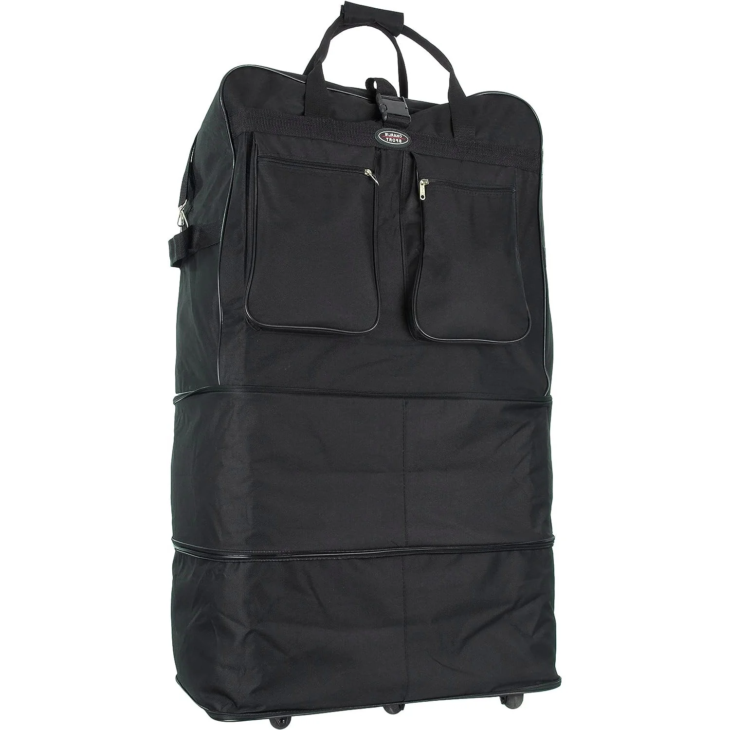 Charlie Sport Expandable Wheel Bag Luggage, Black, 30x17x11 Inches - Image 4