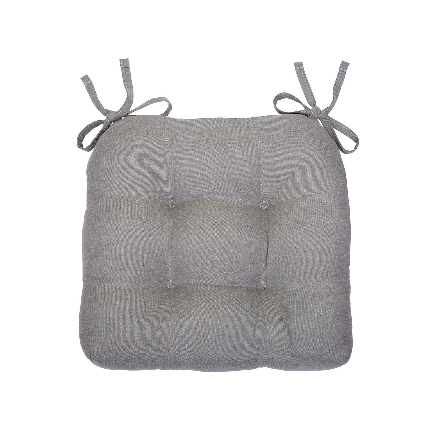 Chase 2-Pack Solid Chair Pad with Ties, 16x15x3 Inches - Image 12